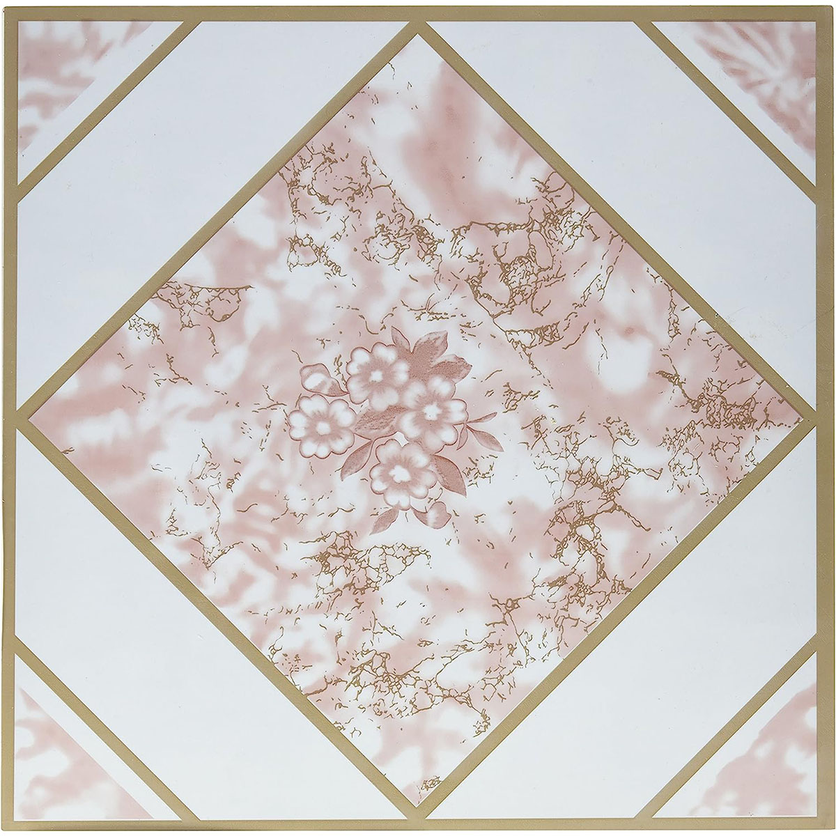Photos - Area Rug Private Label 20-Piece 12 x 12-Inch Vinyl Tiles - Pink TILE 1007