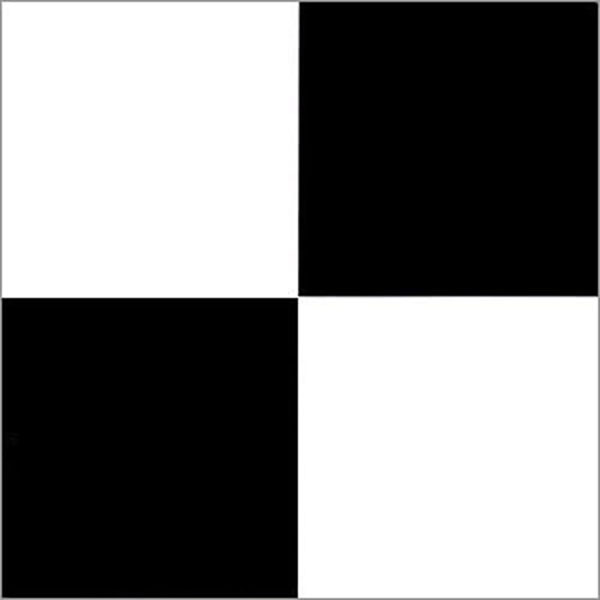20-Piece 12 x 12-Inch Vinyl Tiles - Black & White