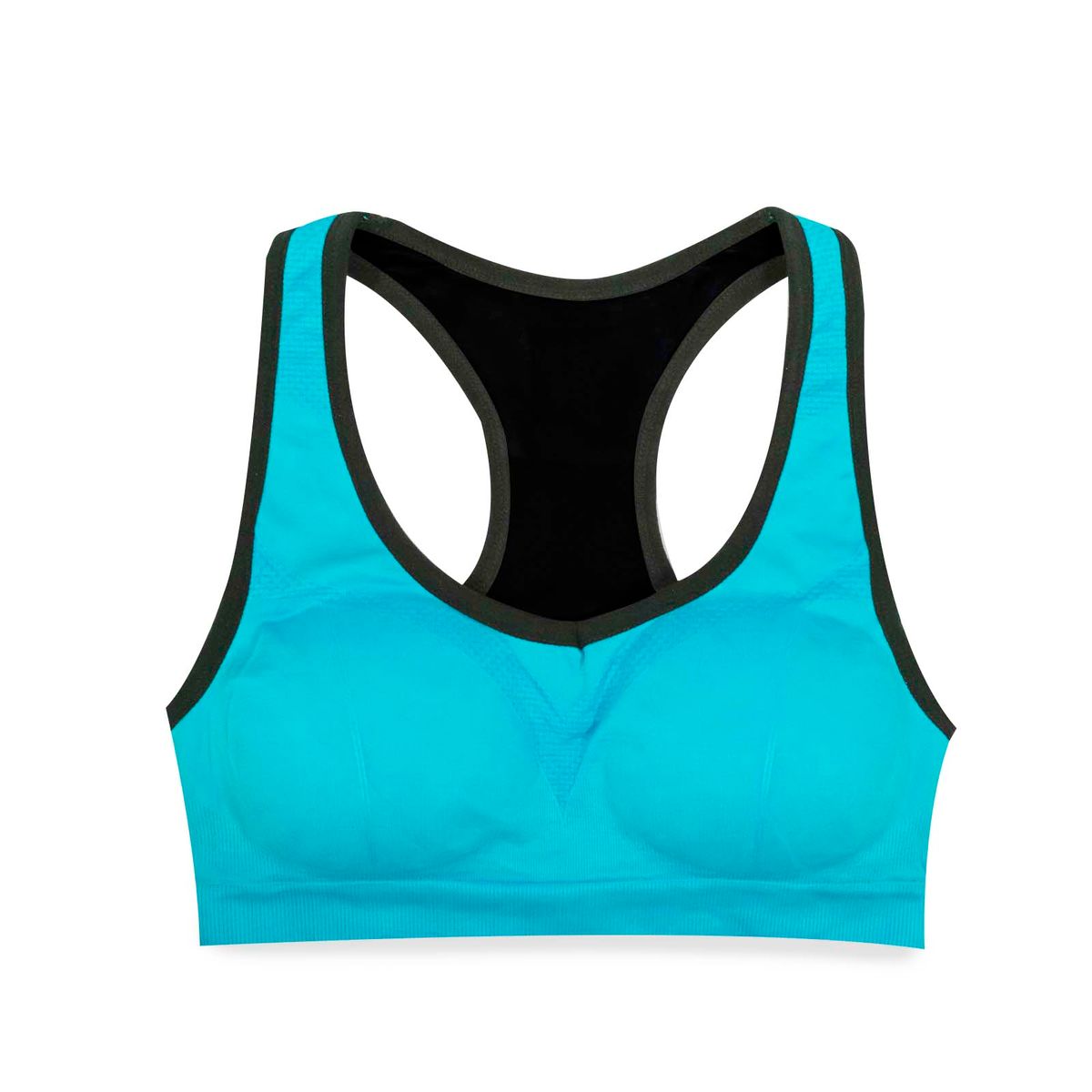 Racerback Seamless Sports Bra  - Aqua / L