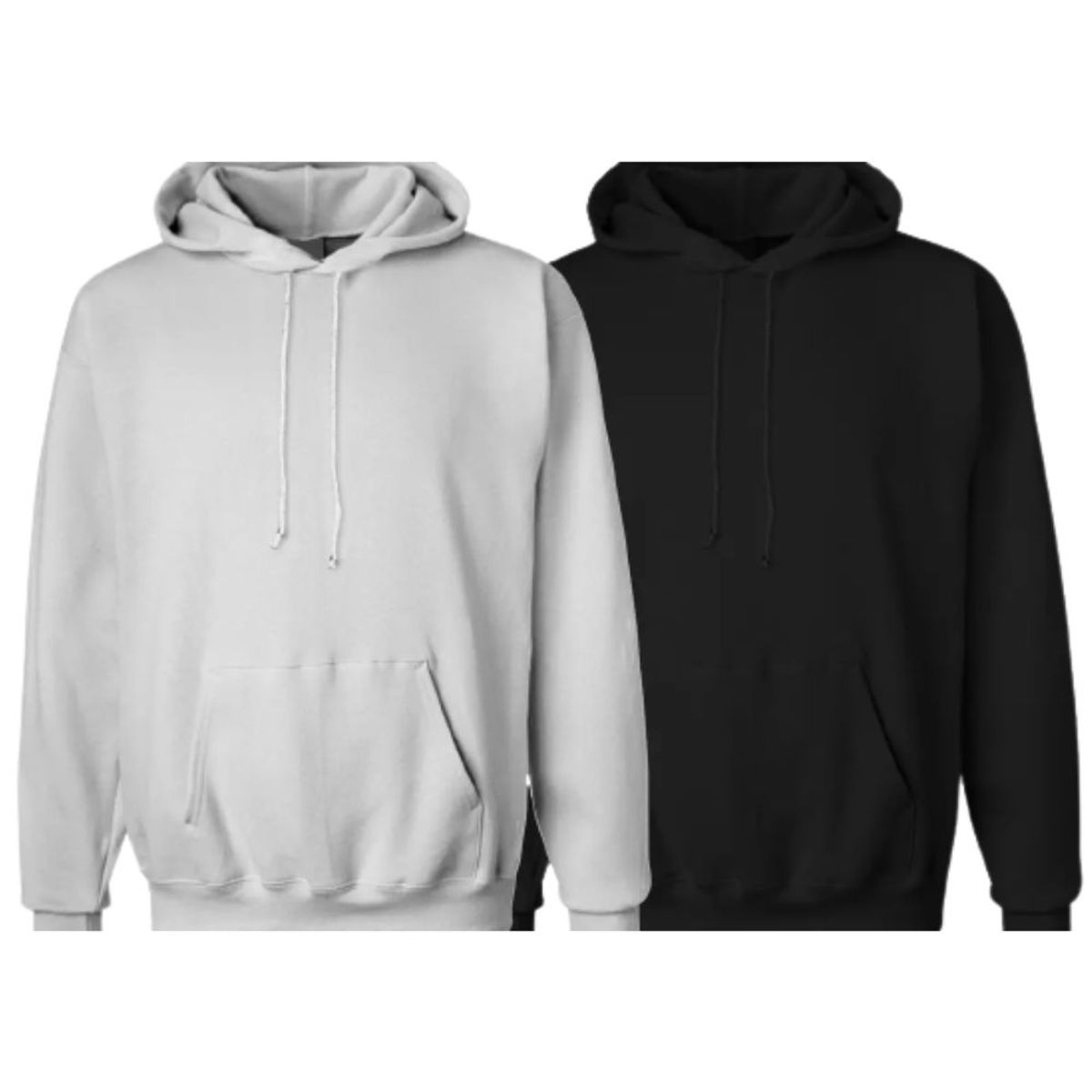 UntilGone – Men’s Fleece Pullover Hoodies with Kangaroo Pocket (2-Pack) – Large