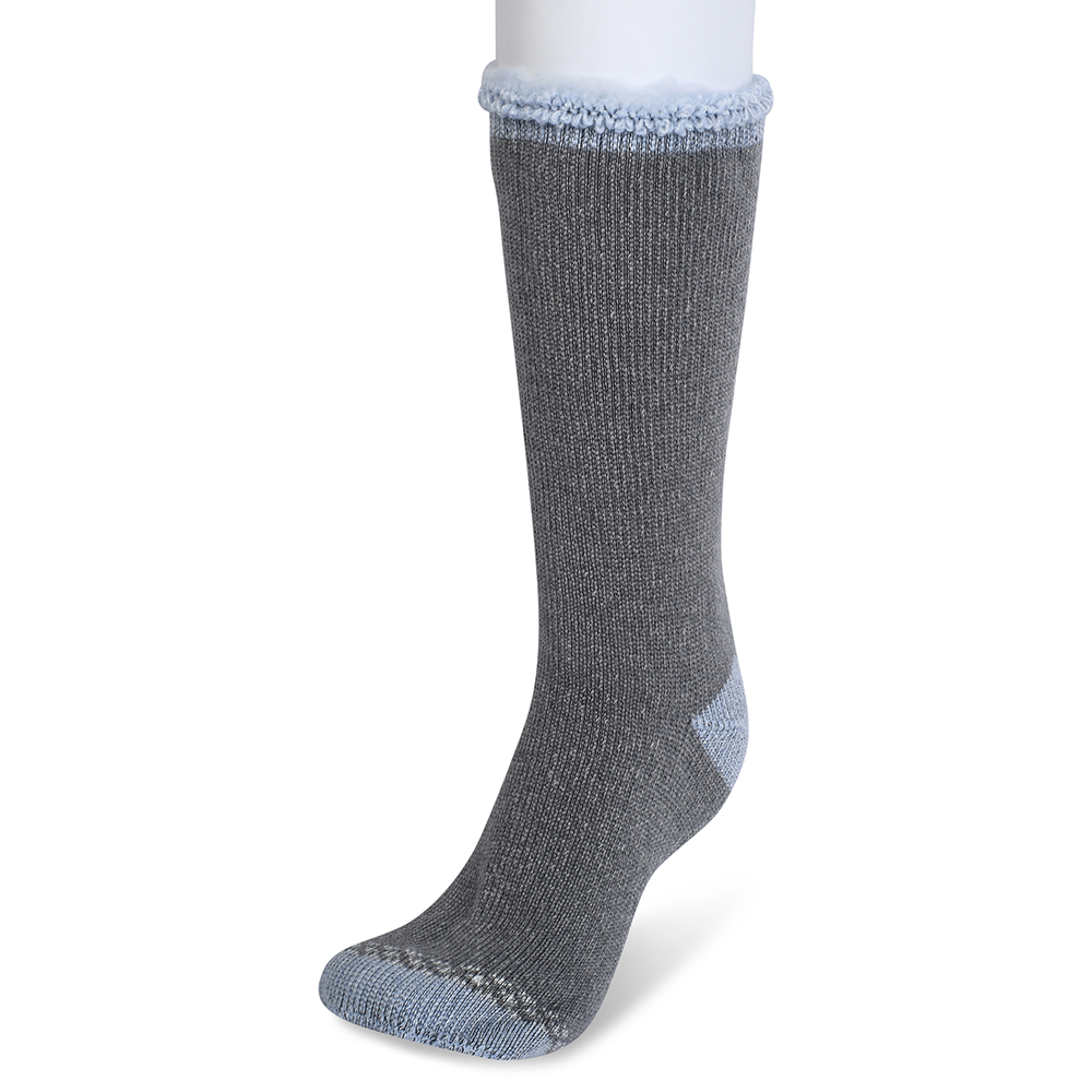 GaaHuu Women's 4x Brushed 2.7TOG Thermal Socks - grey/lt blue