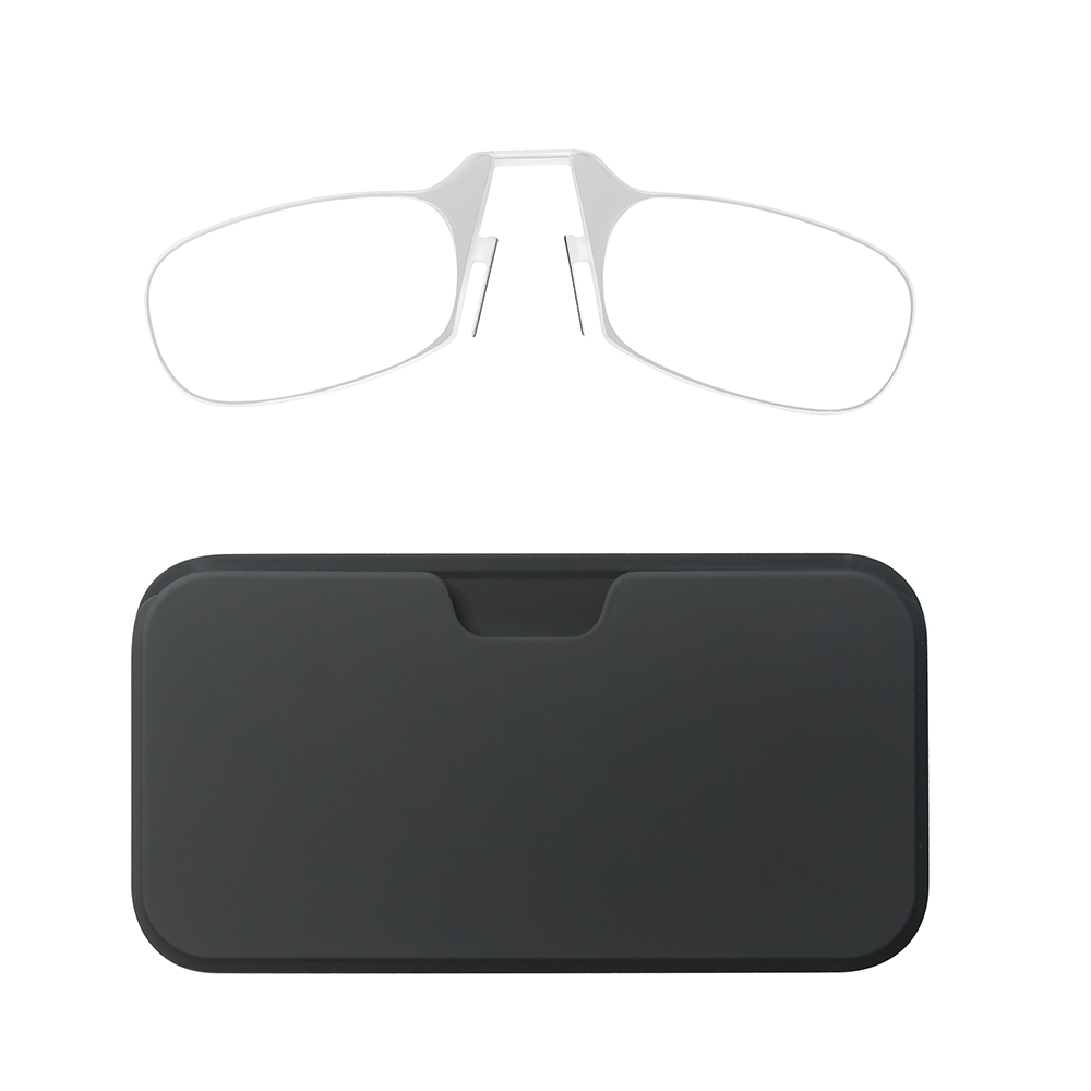 Ultra-Thin Bendable & Portable Reading Glasses + Pouch for Phone - Compact Reading Glasses White +2.50