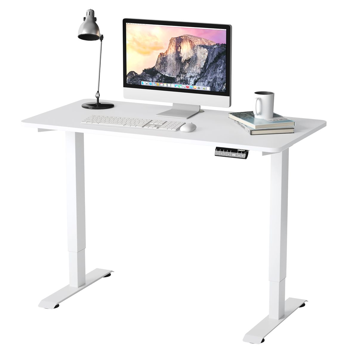 48-Inch Electric Height-Adjustable Standing Desk with Control - Electric Desk WH