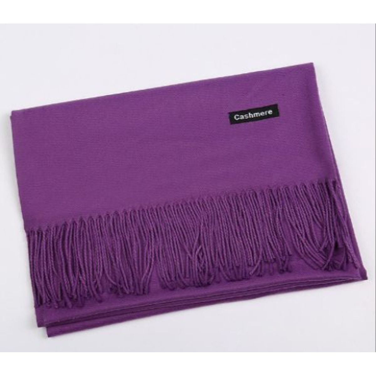 Unisex Cashmere Pashmina Wool Scarf - Purple