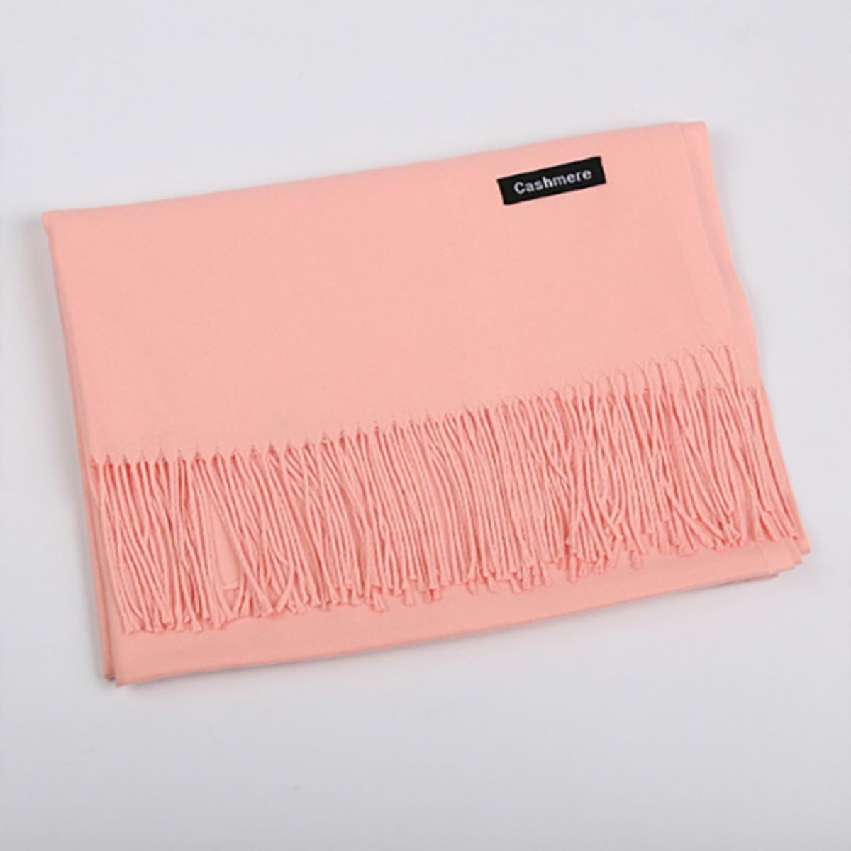 Unisex Cashmere Pashmina Wool Scarf - Pink