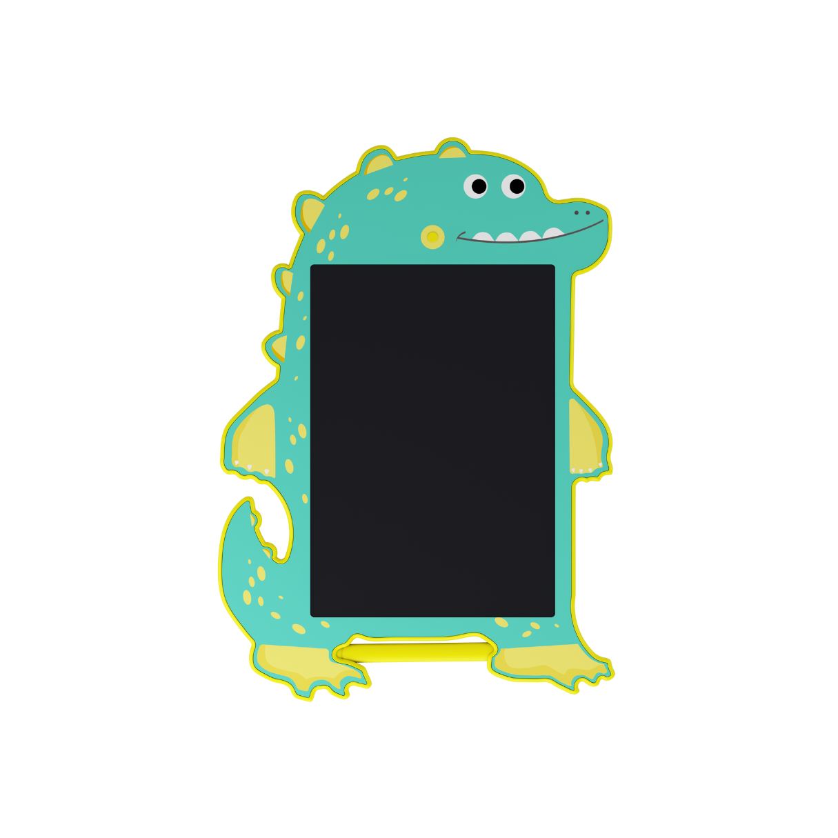 Waloo Dinosaur 8.5" LED Writing Tablet for Creative Kids - 8.5 Inch Dino Tablet Green