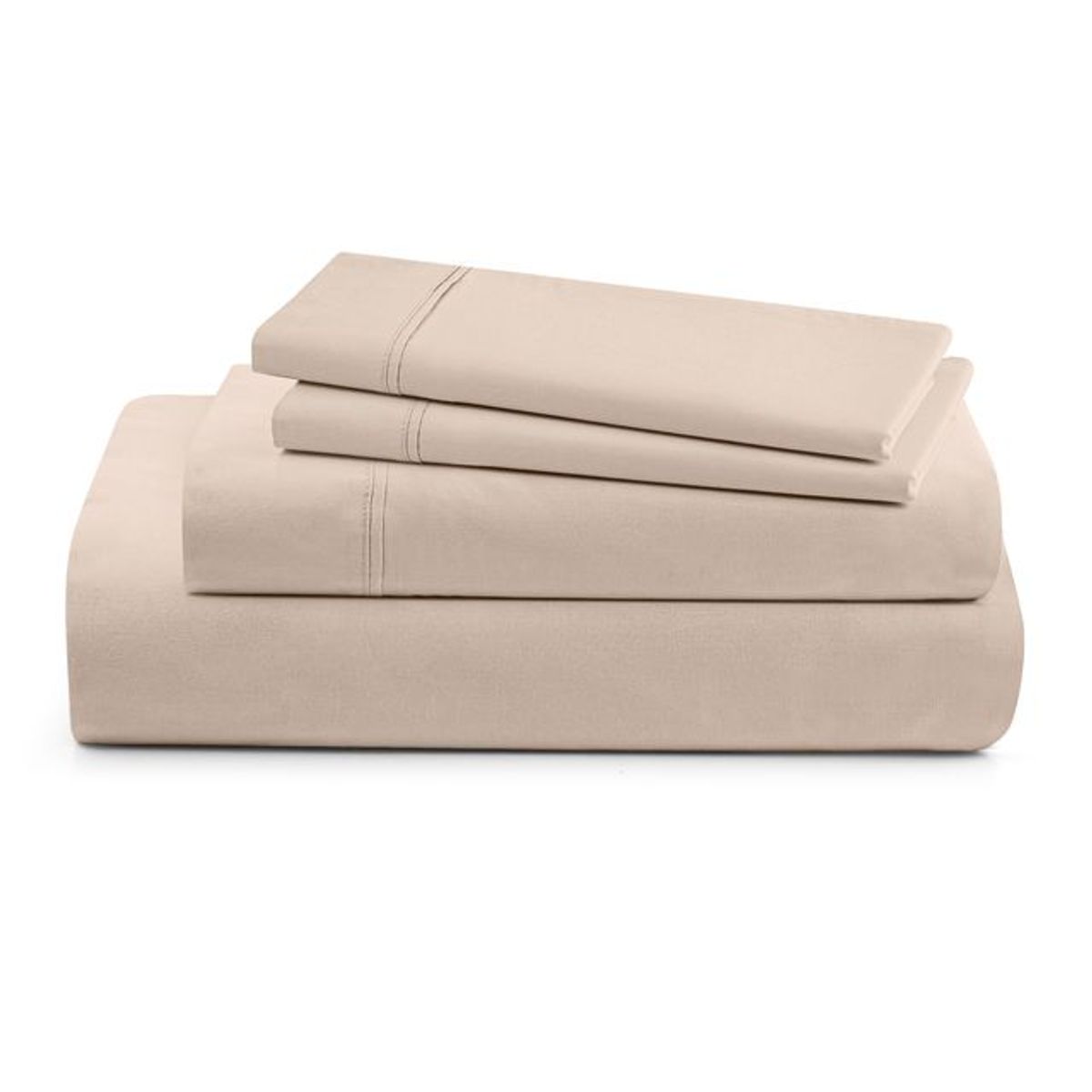 Photos - Bed Linen Private Label 1,000-TC Egyptian Cotton Sheet Set - Full - Linen 1204FLLIN
