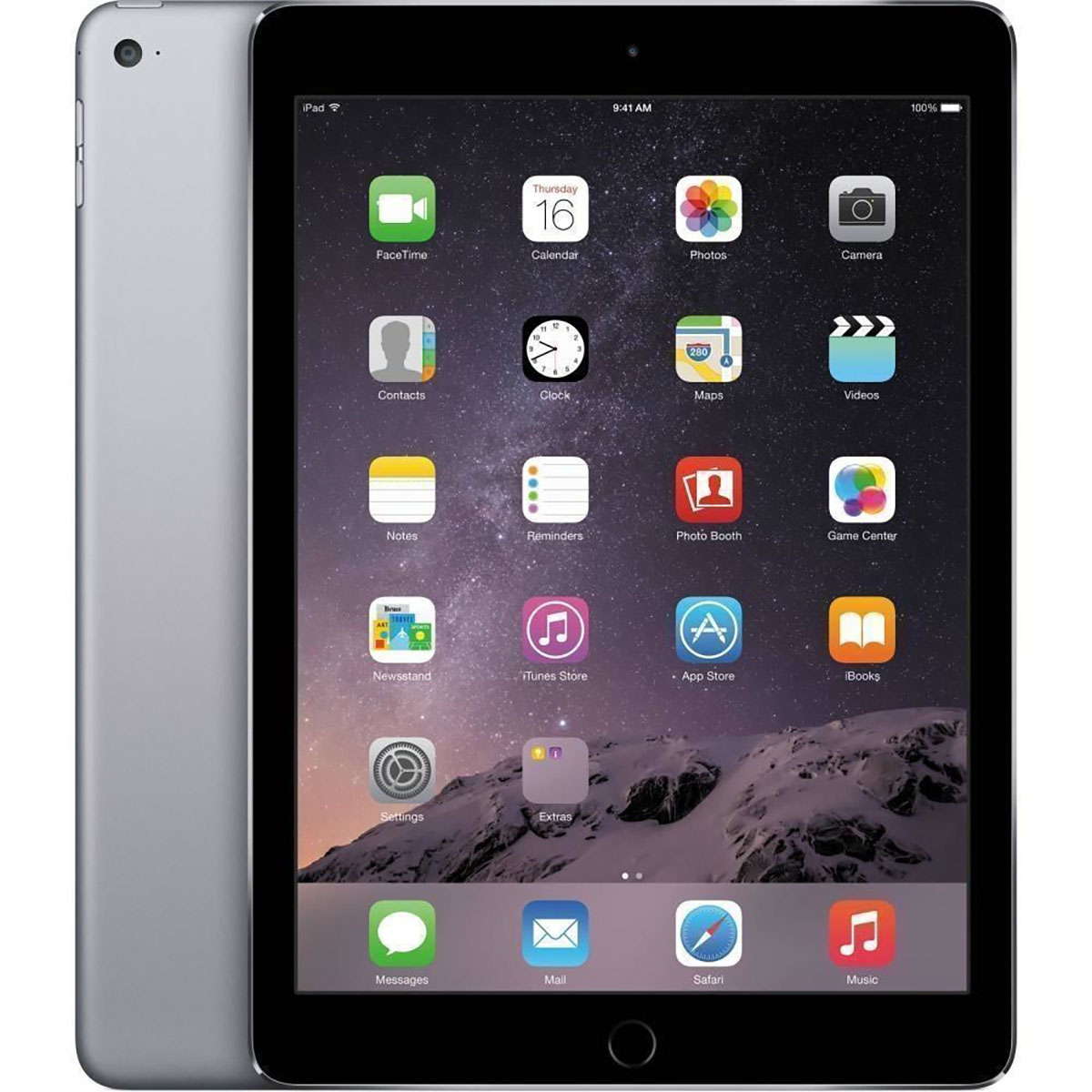 Apple® iPad Air 2, 9.7-Inch, 128GB, Wi-Fi or Unlocked Cell Bundle - SPACE GRAY , WI-FI (MGTX2LL/A)