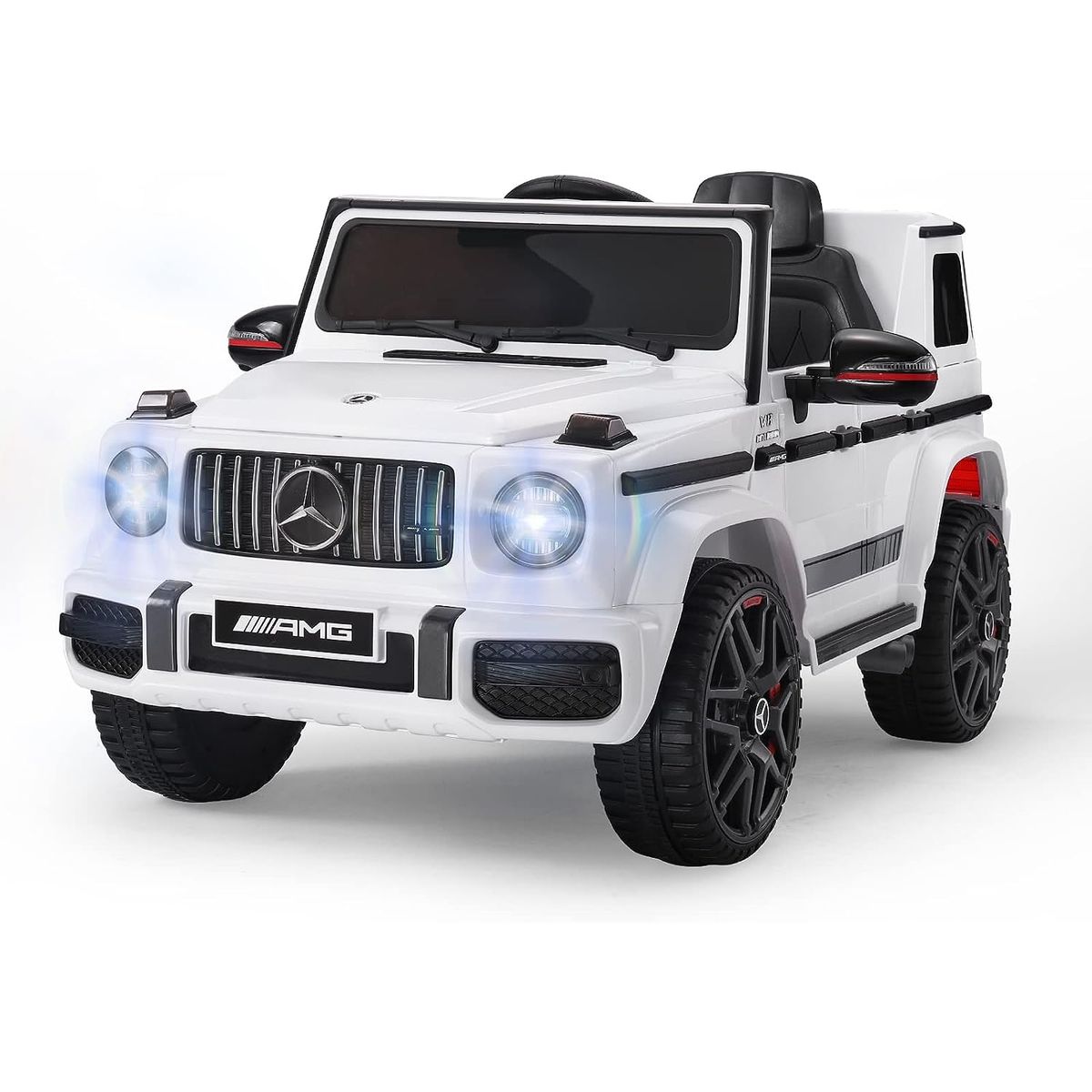 Photos - Kids Electric Ride-on Private Label Kids' AMG G-Wagon Ride-on Car with Parent Control - White US