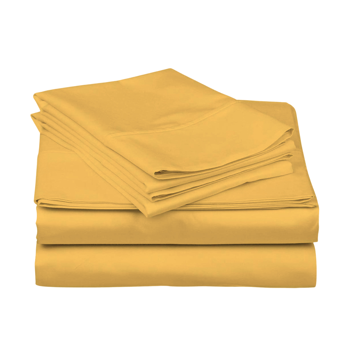 Photos - Bed Linen Luxury Home 1800 Thread Count Sheet Set with Deep Pockets - Gold - King LH-1800BTC-4PC-GOL-K(4-Piece)