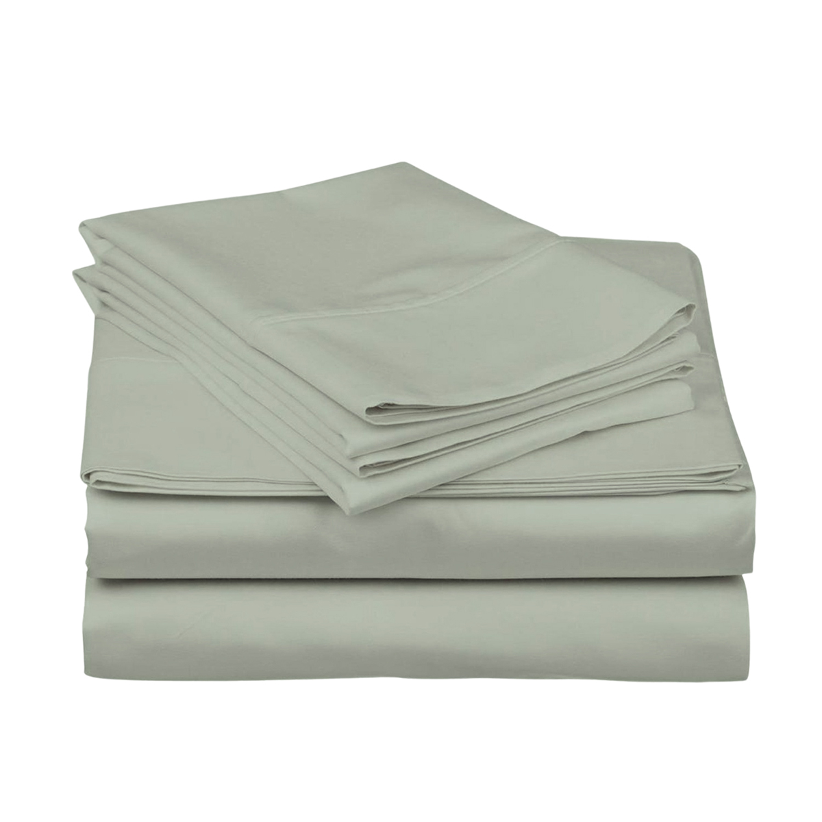 1800 Thread Count Sheet Set with Deep Pockets (4-Piece) - Light Gray - California King