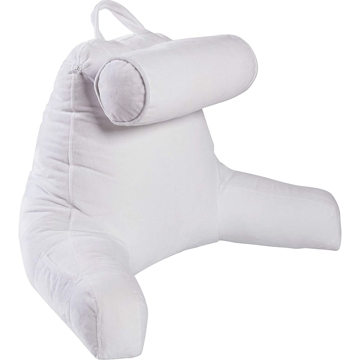 Cheer Collection® XL Hollow Fiber Pillow with Bolster & Backrest - White