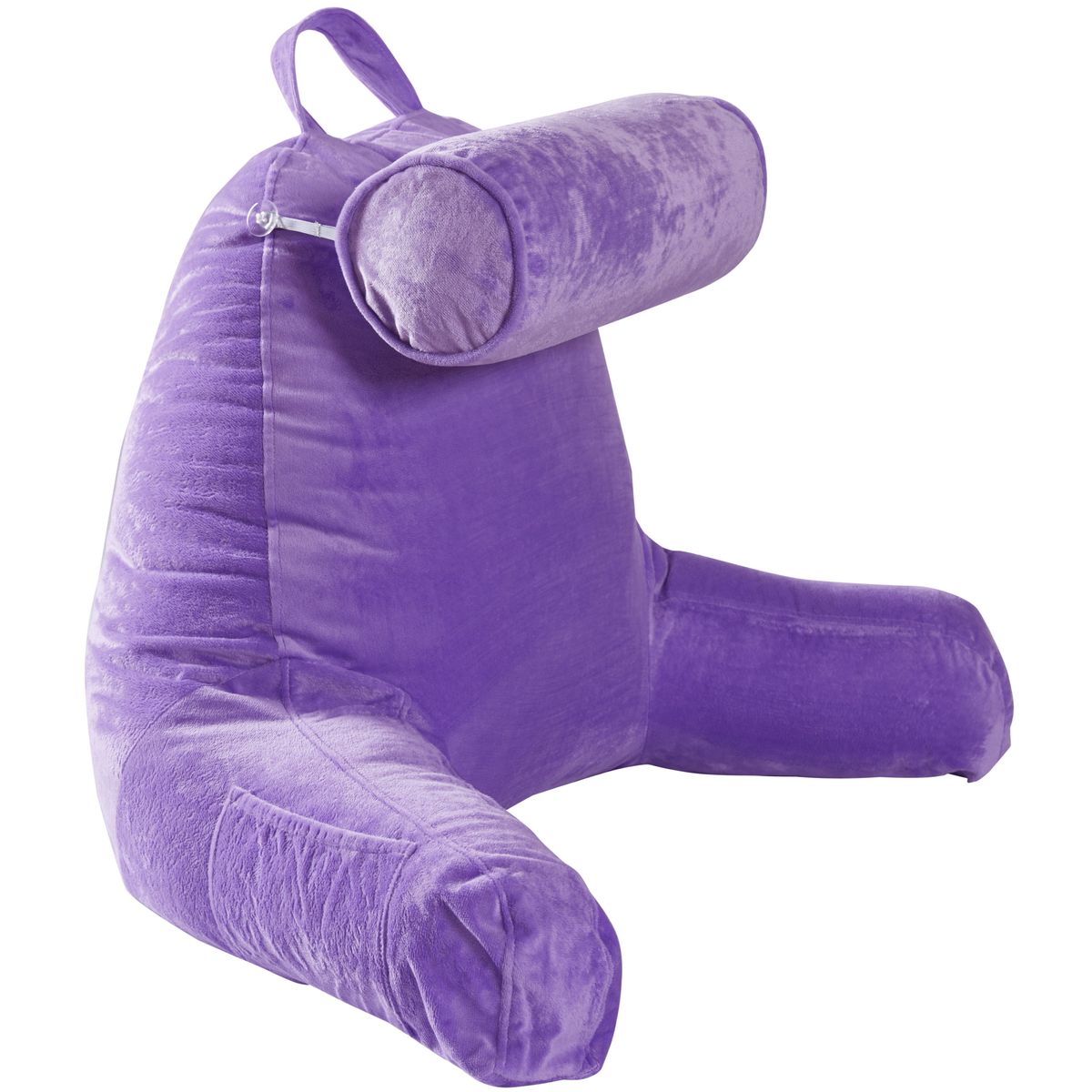 Cheer Collection&reg; XL Hollow Fiber Pillow with Bolster & Backrest - Purple