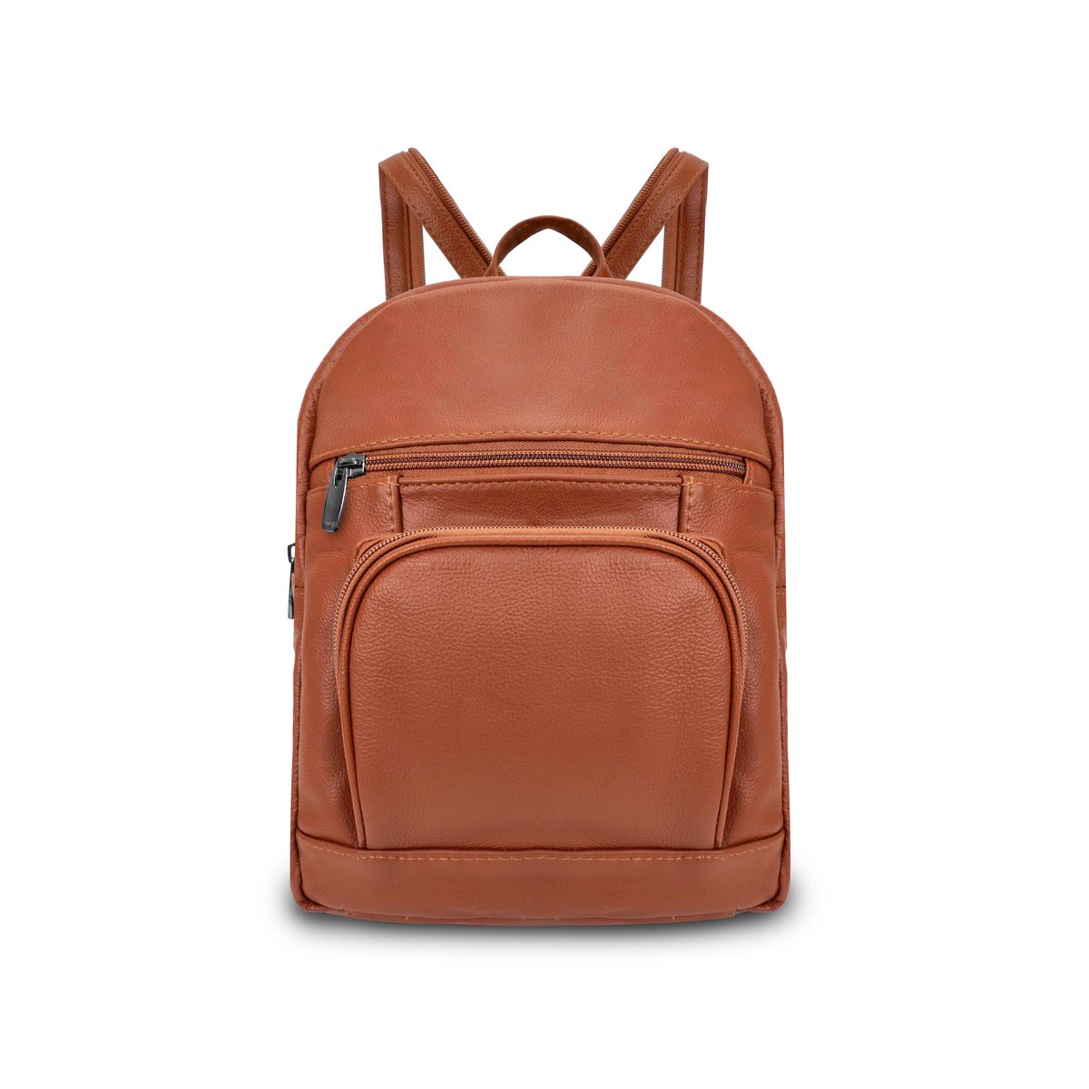 Super Soft Genuine Leather Backpack - Brown