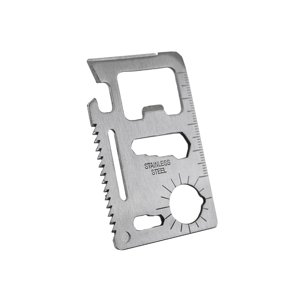 12-in-1 Stainless Steel Wallet Tool (1- to 4-Pack) - Wallet Tool - 1 Pack