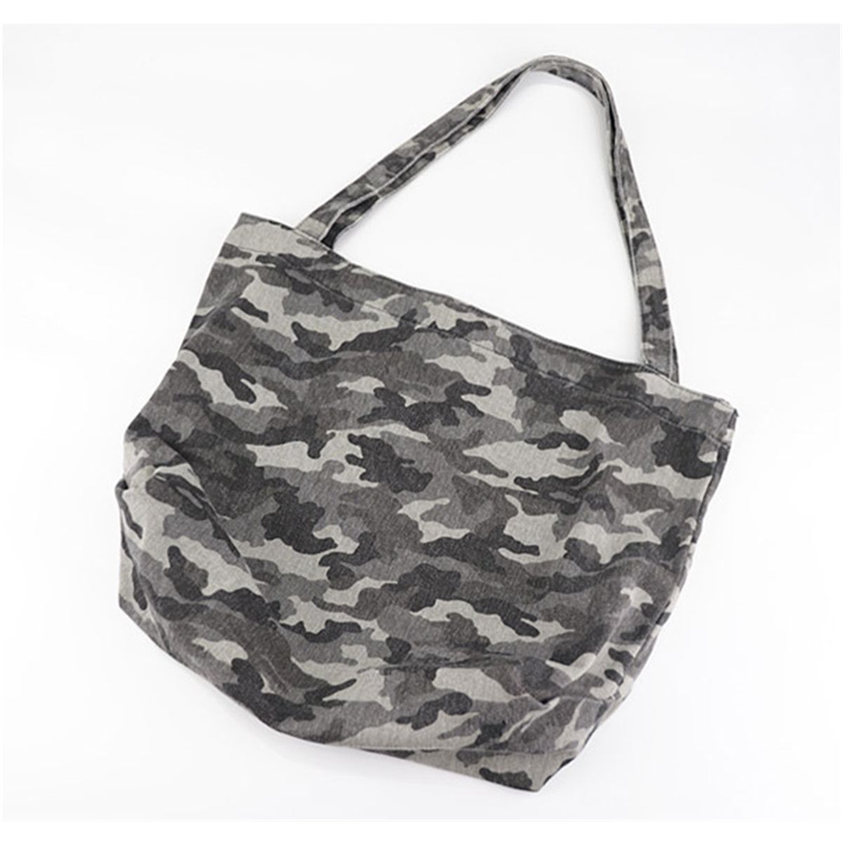Kristy Canvas Tote - Gray Camo