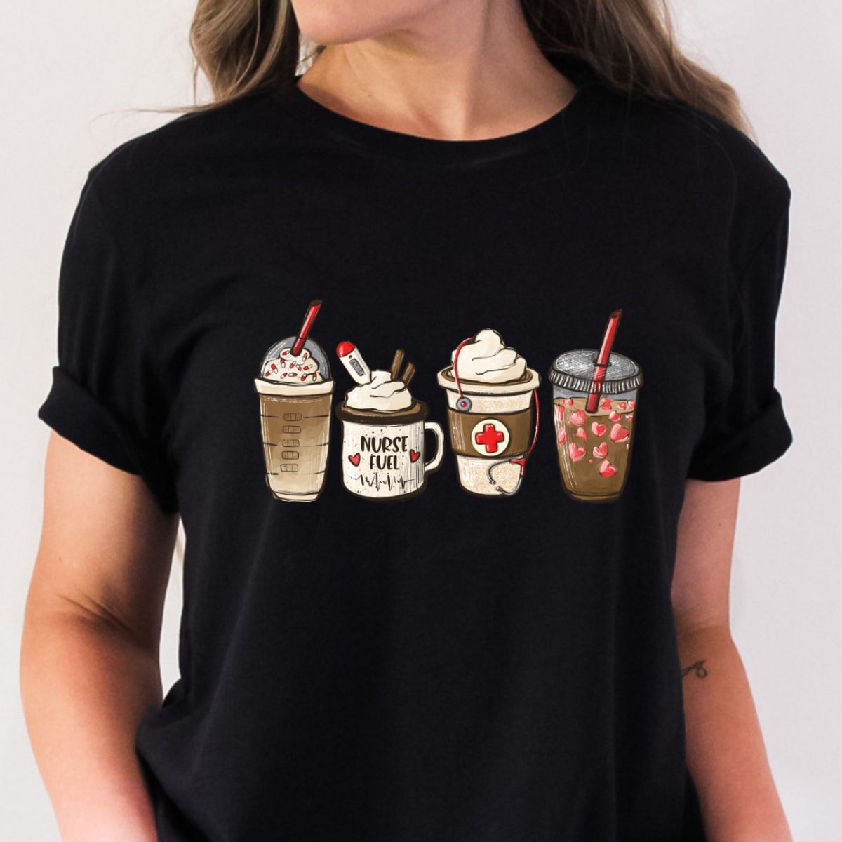 Nurse Fuel T-Shirt - Medium - Black