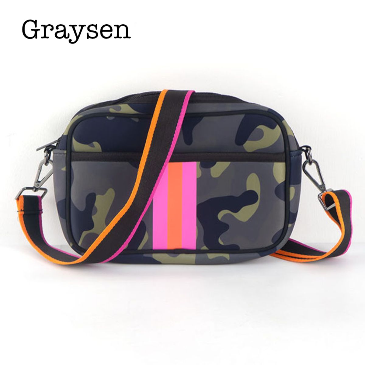 Neoprene Compact Crossbody  Graysen