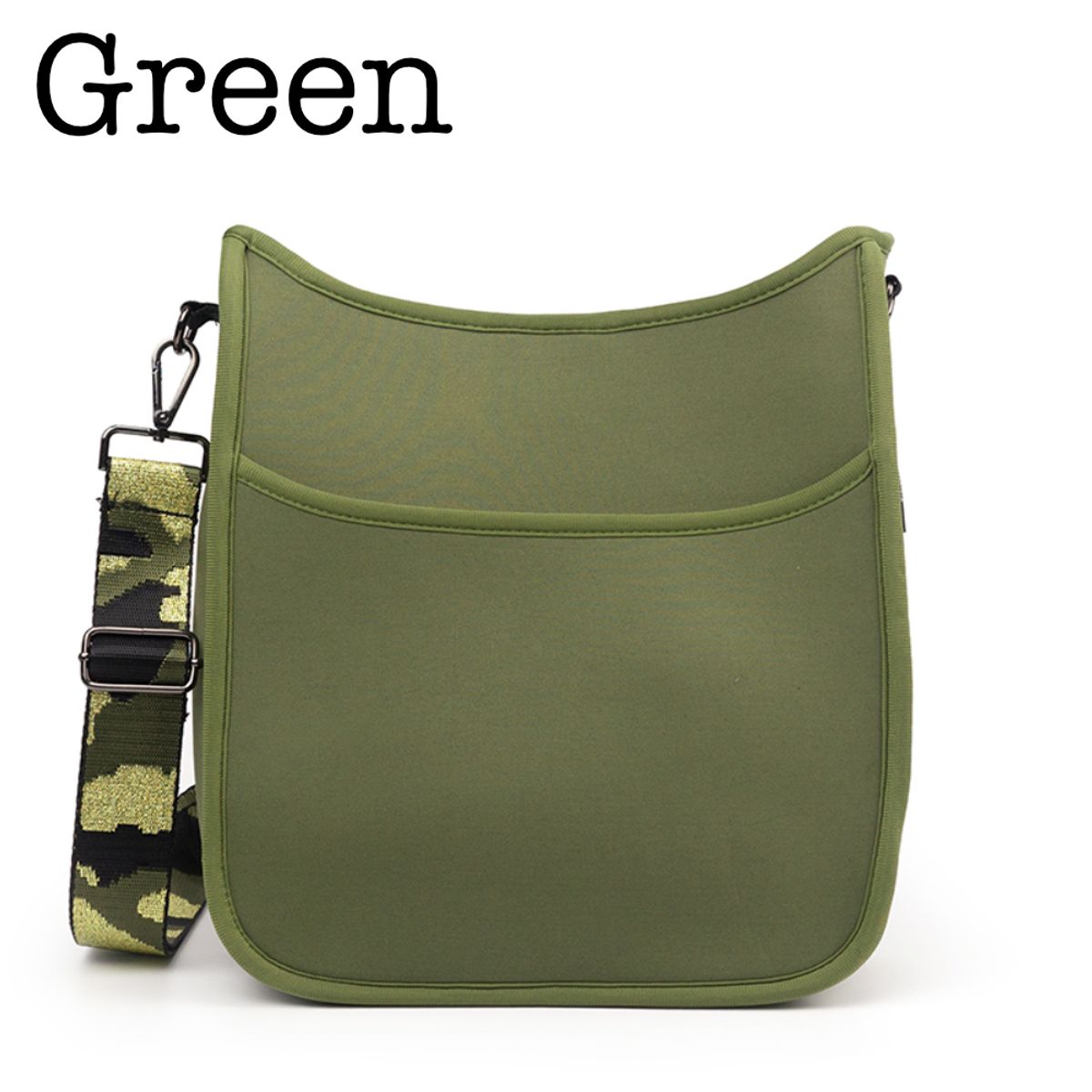 Neoprene Messenger Bag  Green