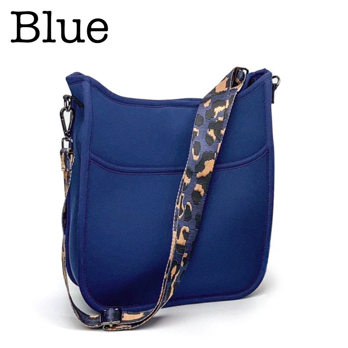Neoprene Messenger Bag  Blue