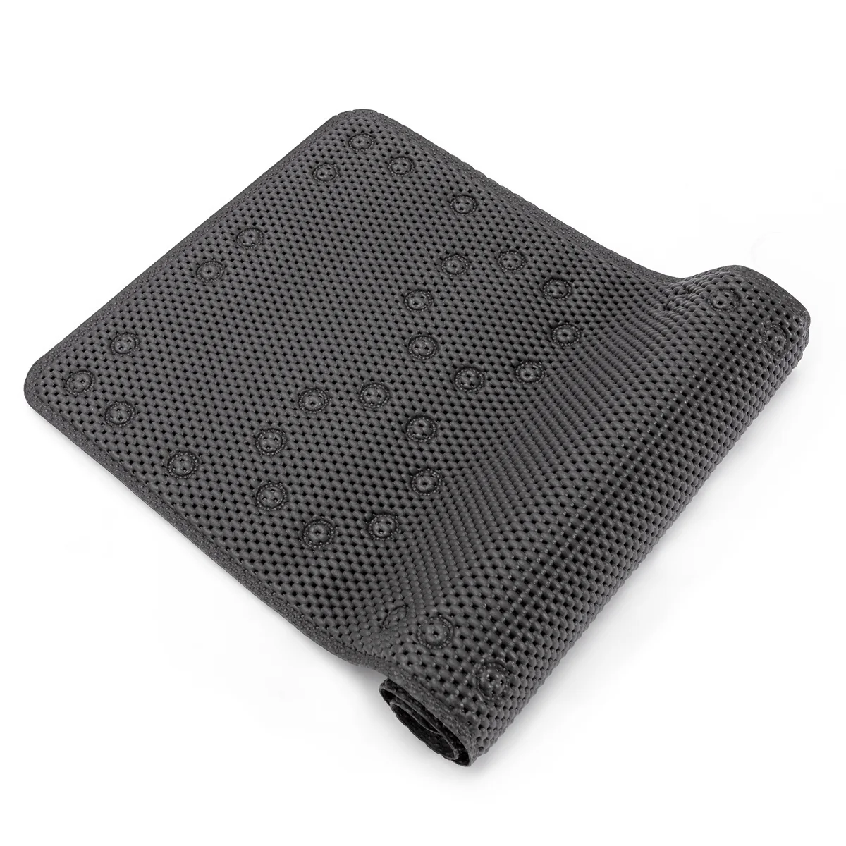 36 x 17-Inch Shower & Bathtub Mat with Suction Cups & Drainage Holes - Black