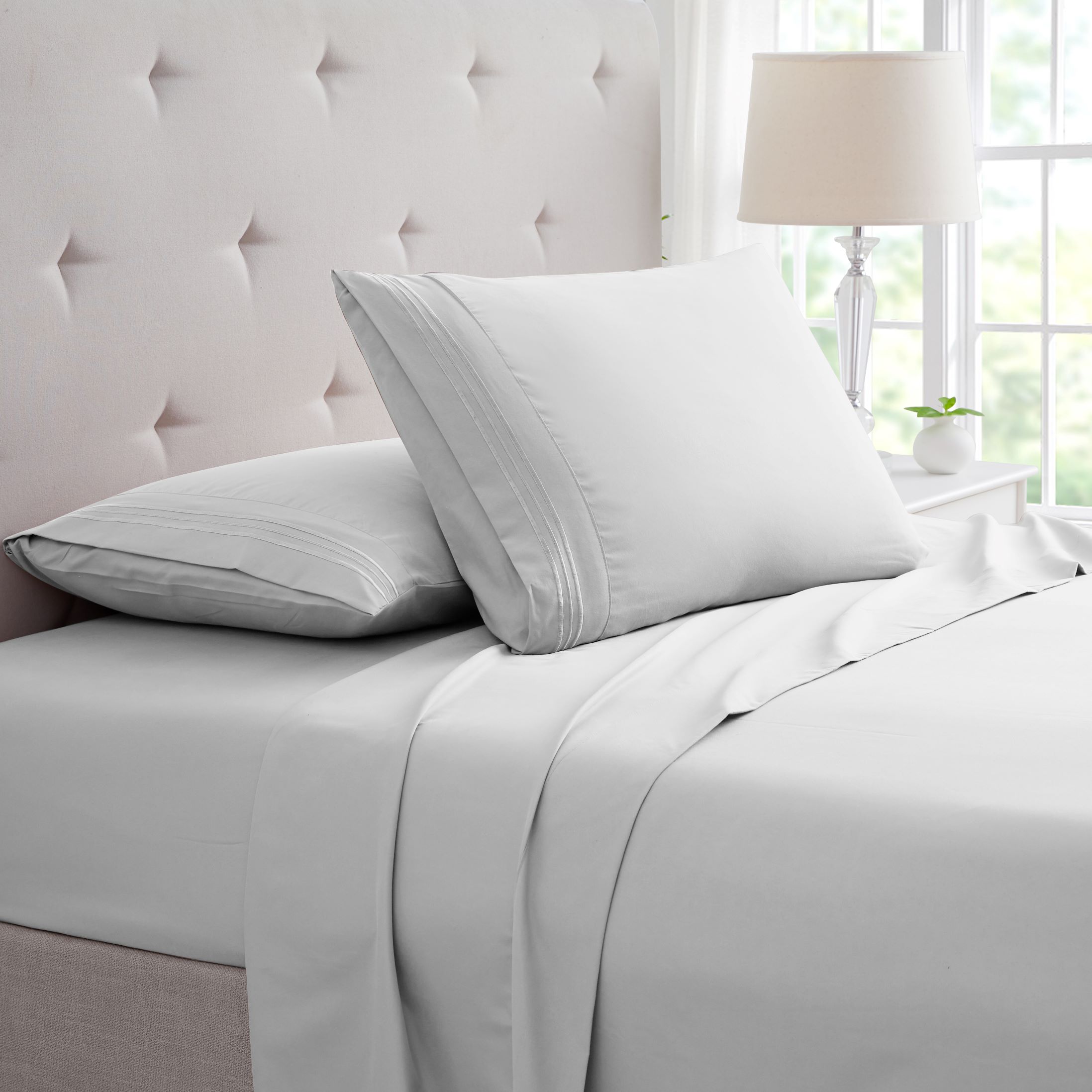 Bamboo Comfort&reg; 3-Line Bamboo Sheet Set - Full - Silver