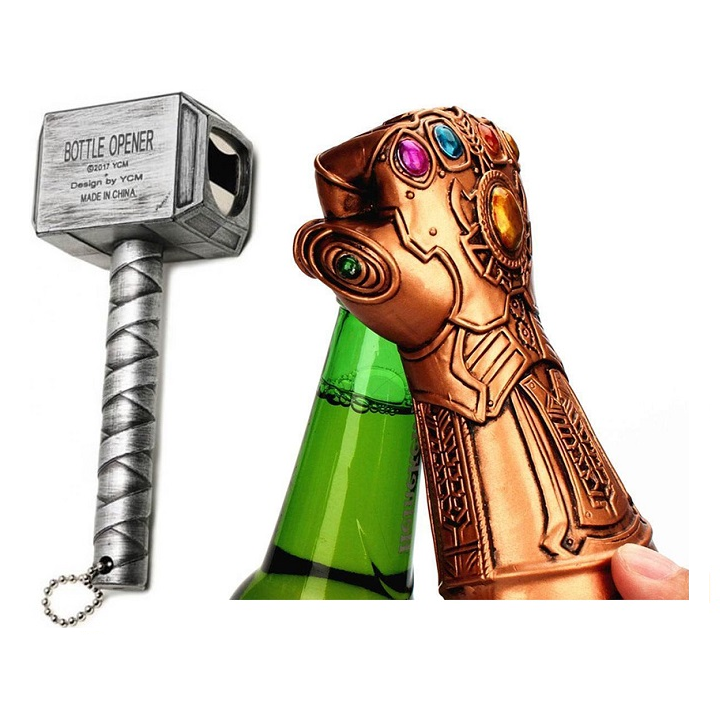 Avengers Bottle Opener  Thors Hammer  Thanos Infinity Gauntle