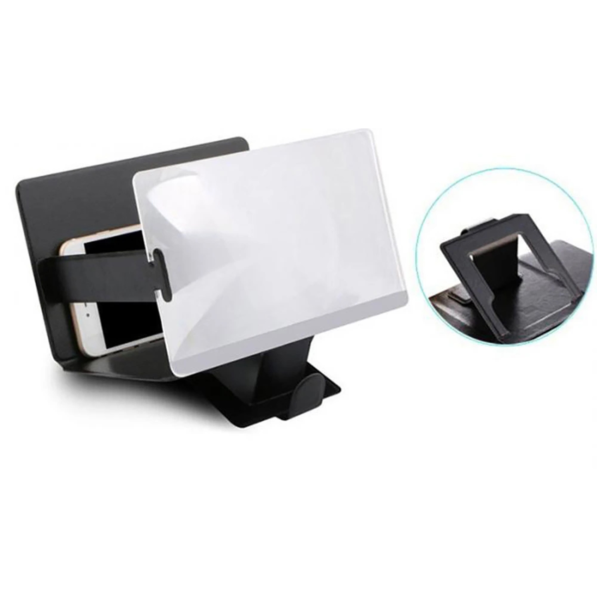 Foldable Phone Screen Magnifier with Non-Slip Stand & Eye Protection (1- or 2-Pack) - 2-Pack
