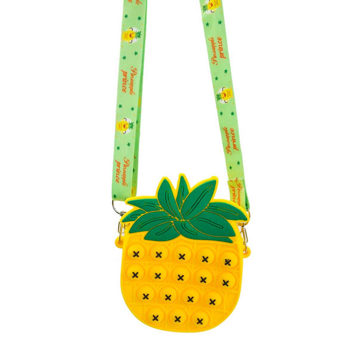Kids' Fruity Pop-it Bubble Fidget Handbag - Yellow Pineapple