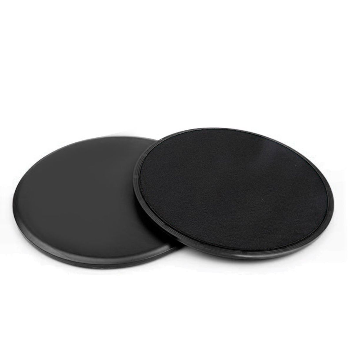 Sport Core Dual-Sided Exercise Gliding Disc (1- or 2-Pack) - 2 Pack / Black