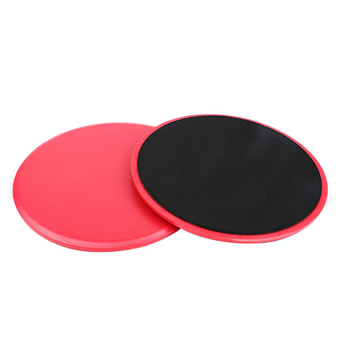 Sport Core Dual-Sided Exercise Gliding Disc (1- or 2-Pack) - 2 Pack / Red