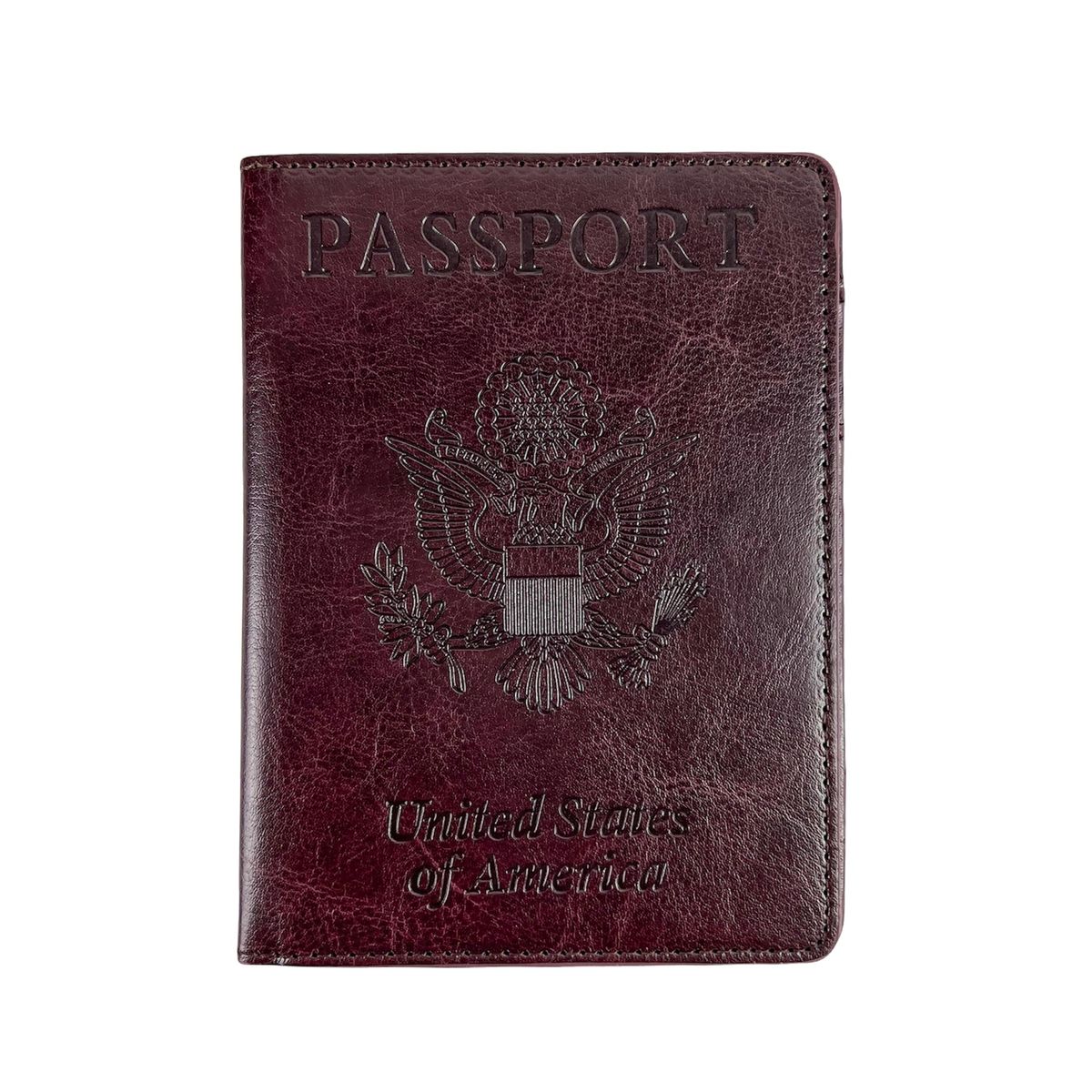 Vaccination Card and Passport Wallet - Coffee