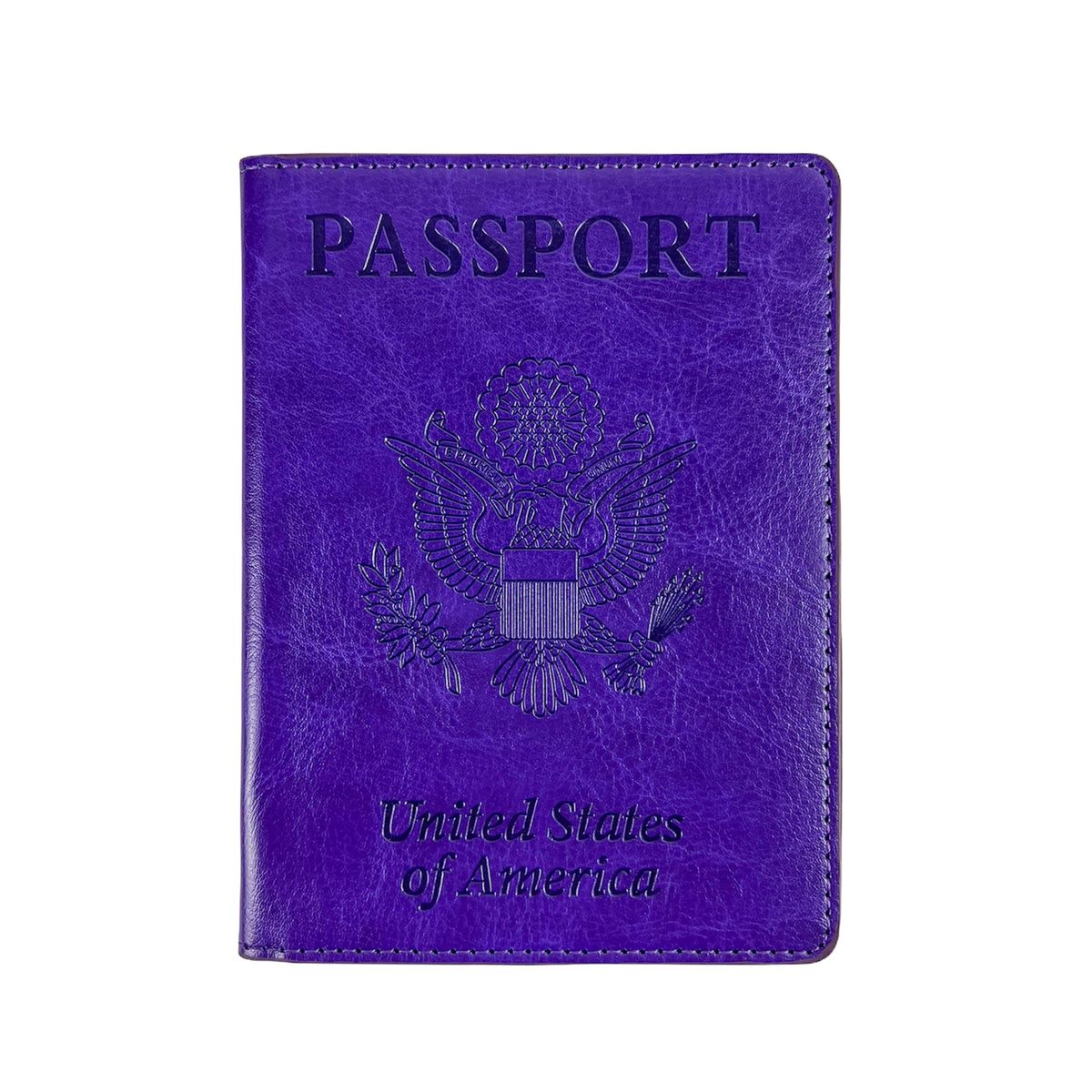Vaccination Card and Passport Wallet  Purple