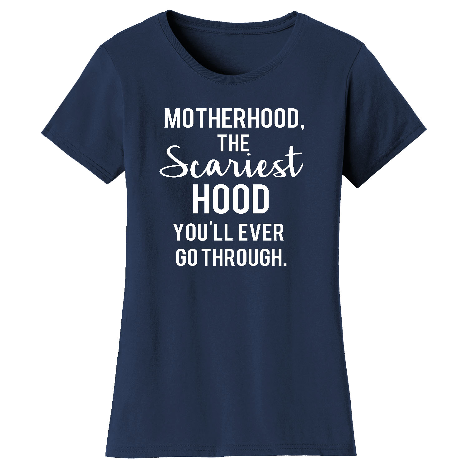 Mama Bear Mom Themed T-Shirts - Scariest - Navy / 2XL