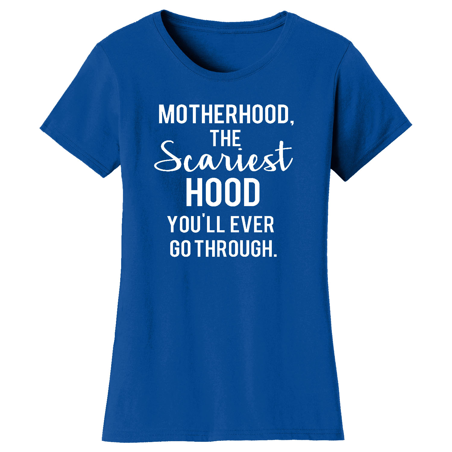 Mama Bear Mom Themed T-Shirts - Scariest - Royal Blue / XL