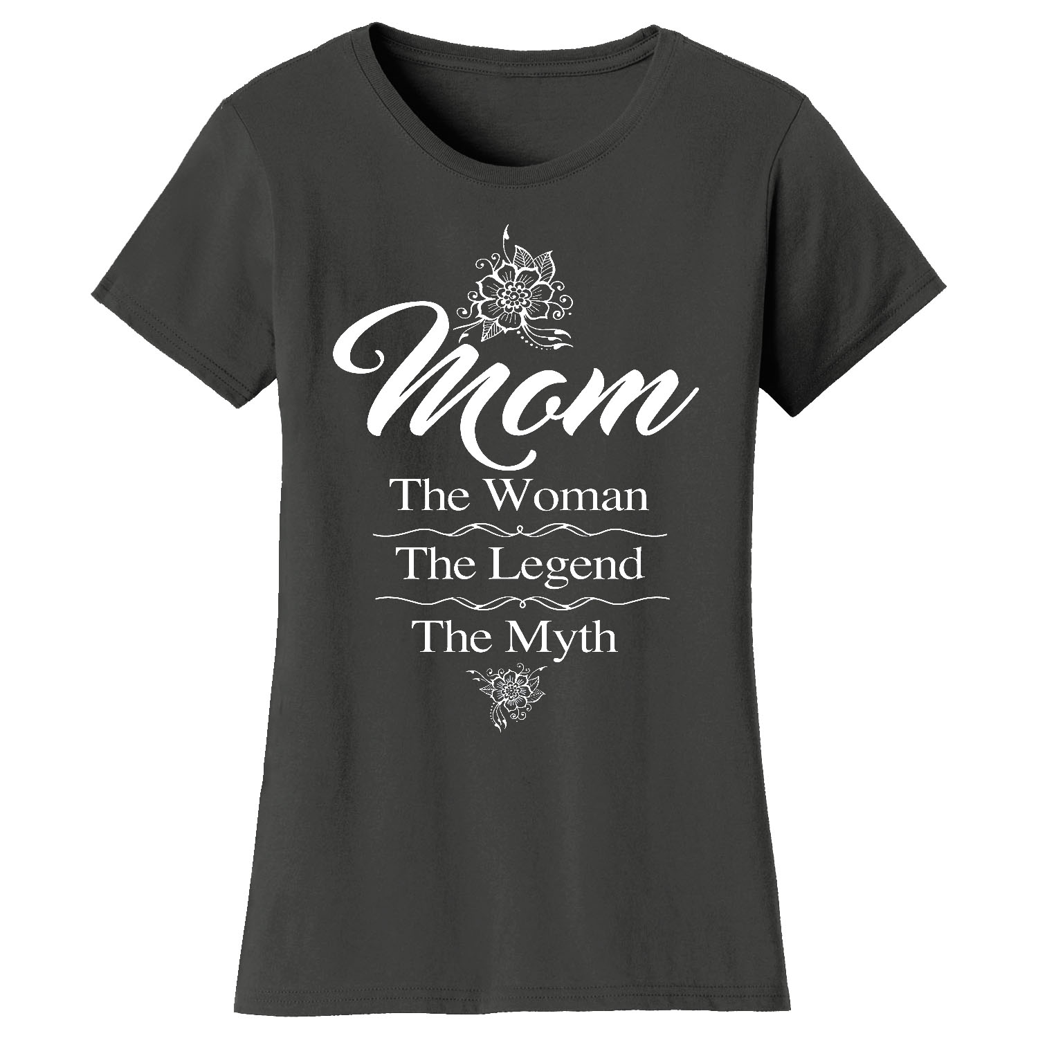 Mama Bear Mom Themed T-Shirts - Myth - Charcoal / L