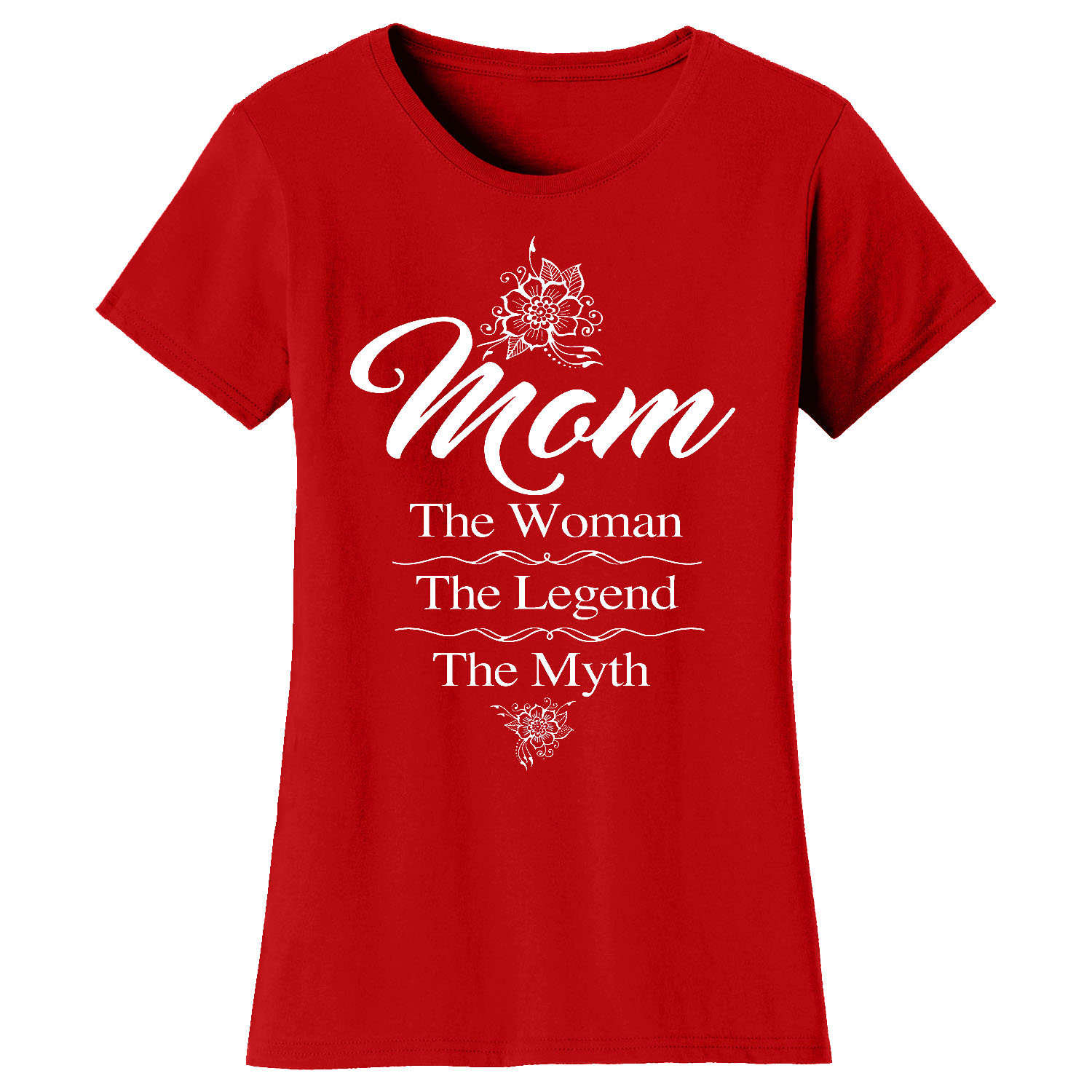Mama Bear Mom Themed T-Shirts - Myth - Red / XL-image-SKU30154