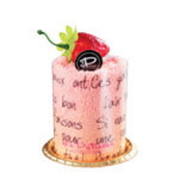 Dessert-Themed Mousse Towel and Fruit Magnet (Set of 2) - Strawberry Mousse Towels & Fruit Magnet