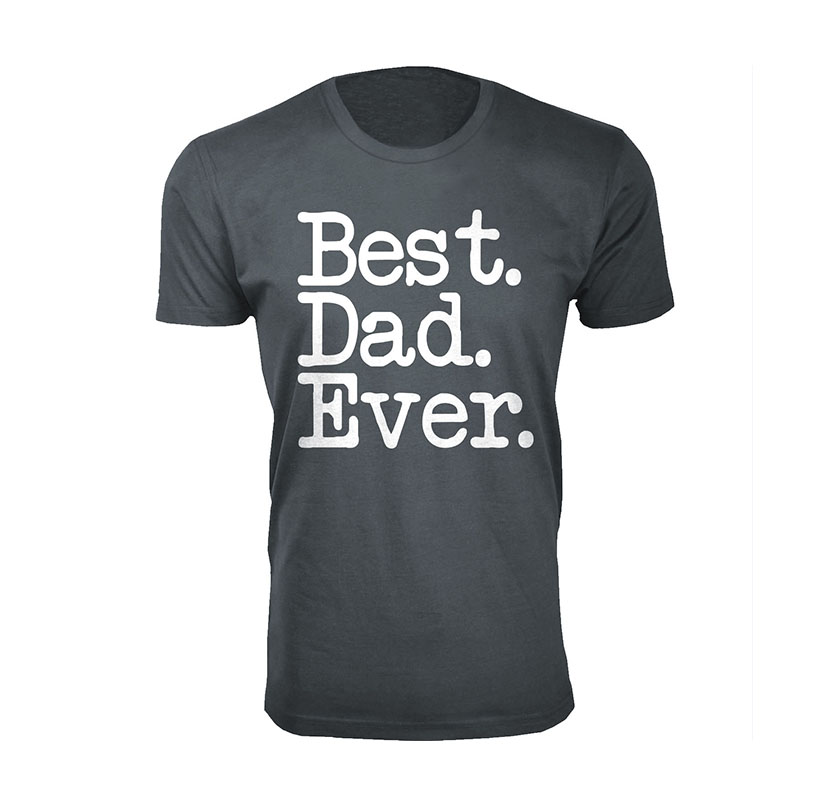 Men’s ‘Best Dad Ever’ T-Shirt - Charcoal / 2XL