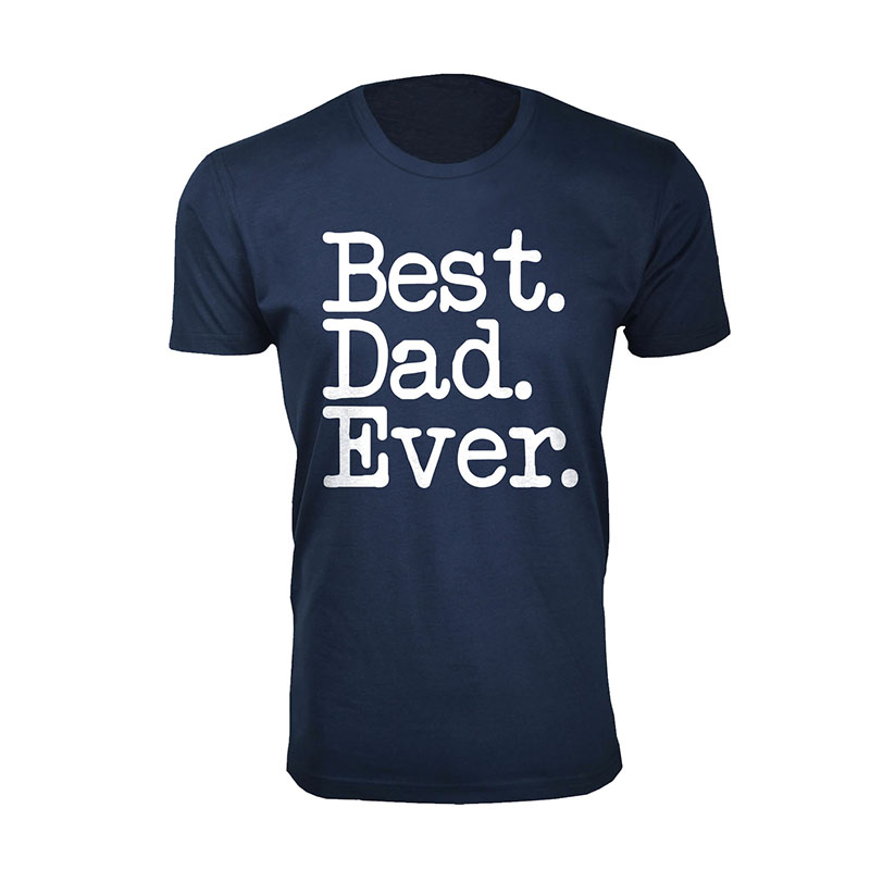 Men’s ‘Best Dad Ever’ T-Shirt - Navy / XL