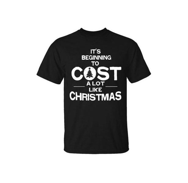 Men's Funny Christmas T-Shirts - COST / Black / SM