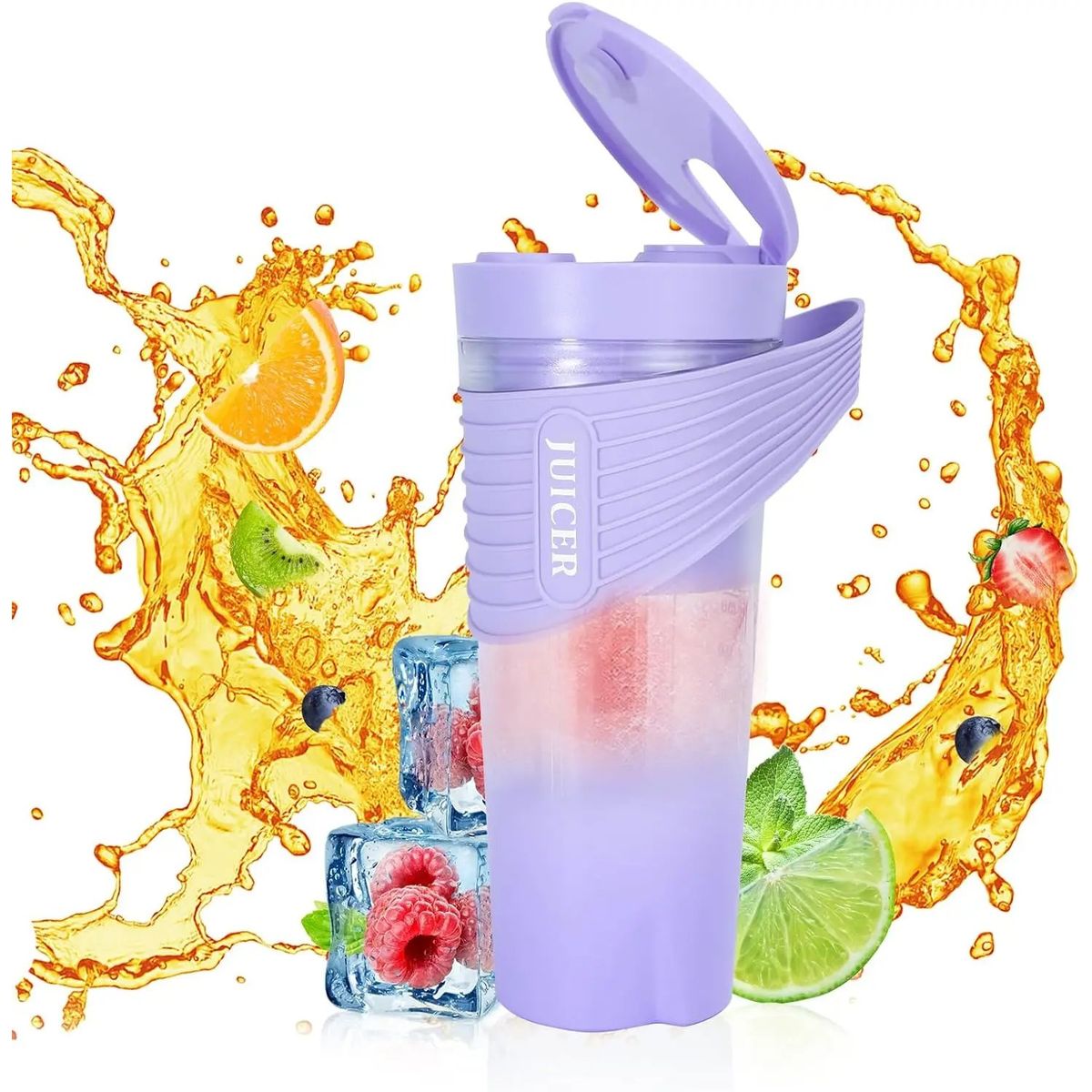 15.5-Ounce Rechargeable Personal 6-Blade Blender for Shakes & Smoothies - Lavender-image-SKU8869787