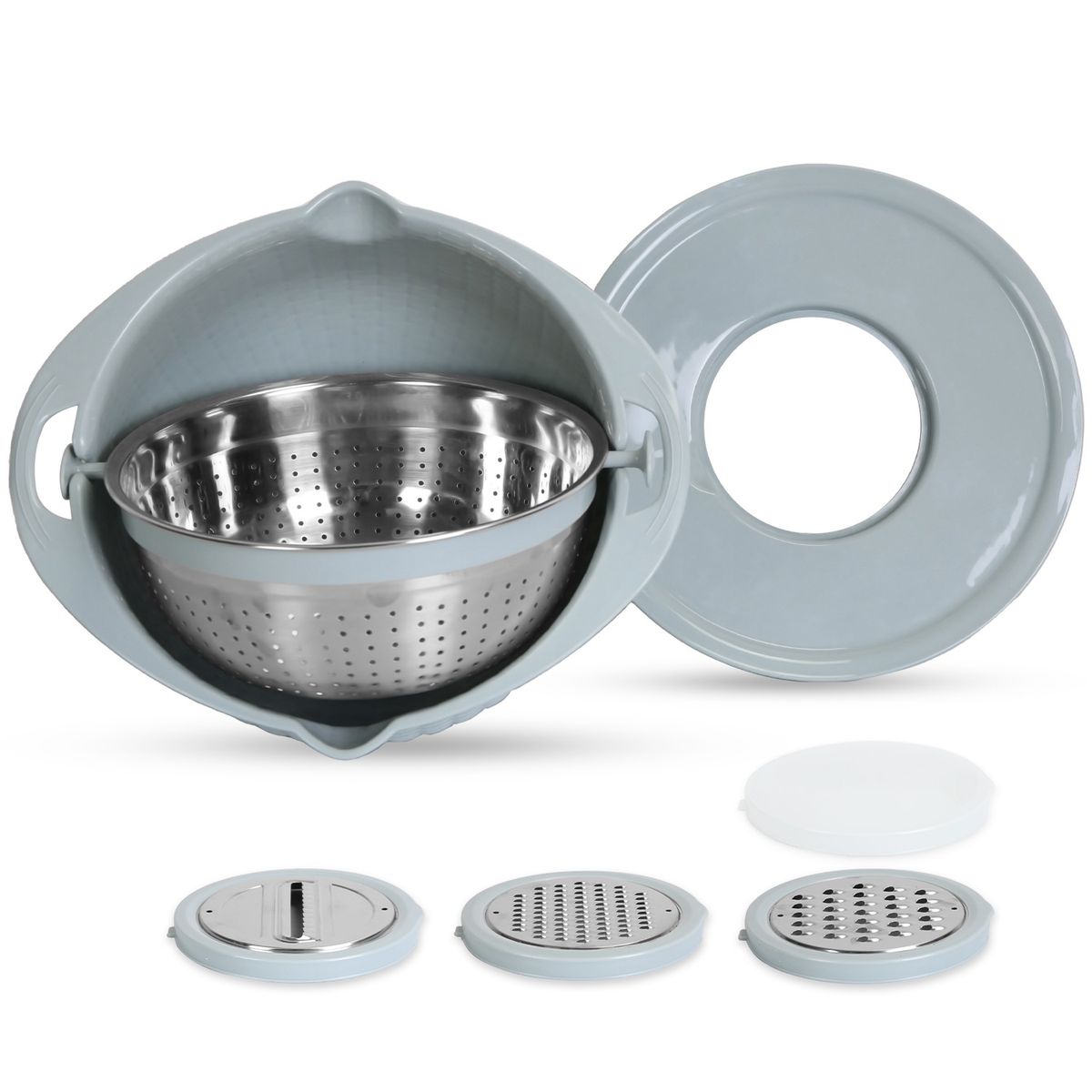 NewHome&trade; Mixing Bowl Lid Set - NewHome Mixing Bowl Lid Set Blue