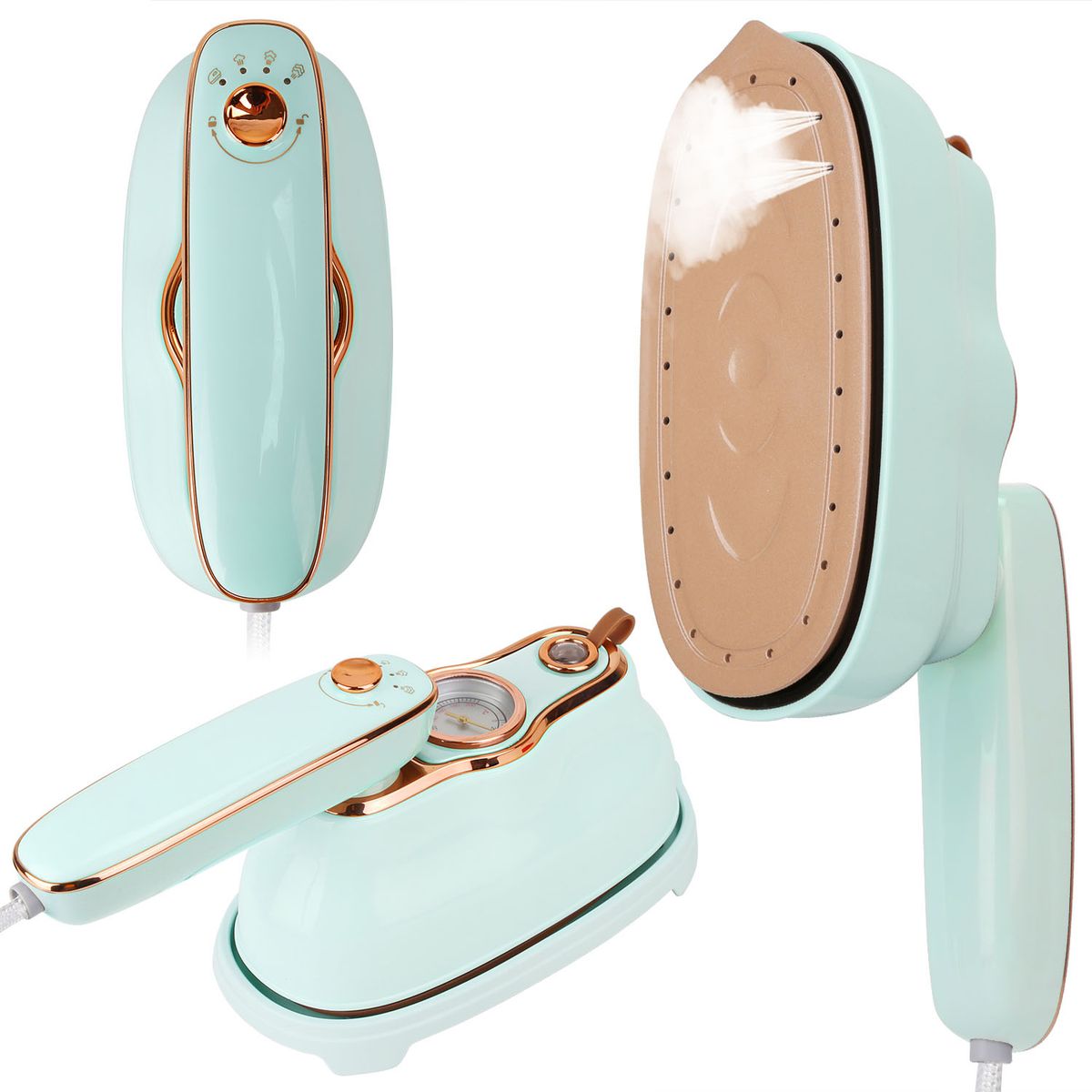 Photos - Clothes Steamer New Home NewHome NewHome Foldable Travel Steamer - NewHome Foldable Travel Steamer Blue HGTRAVELSTEAMERGPCT4621 (BLUE)