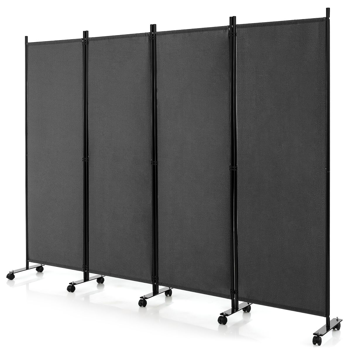 4-Panel Folding Room Divider - 4-Panel Room Divider GR