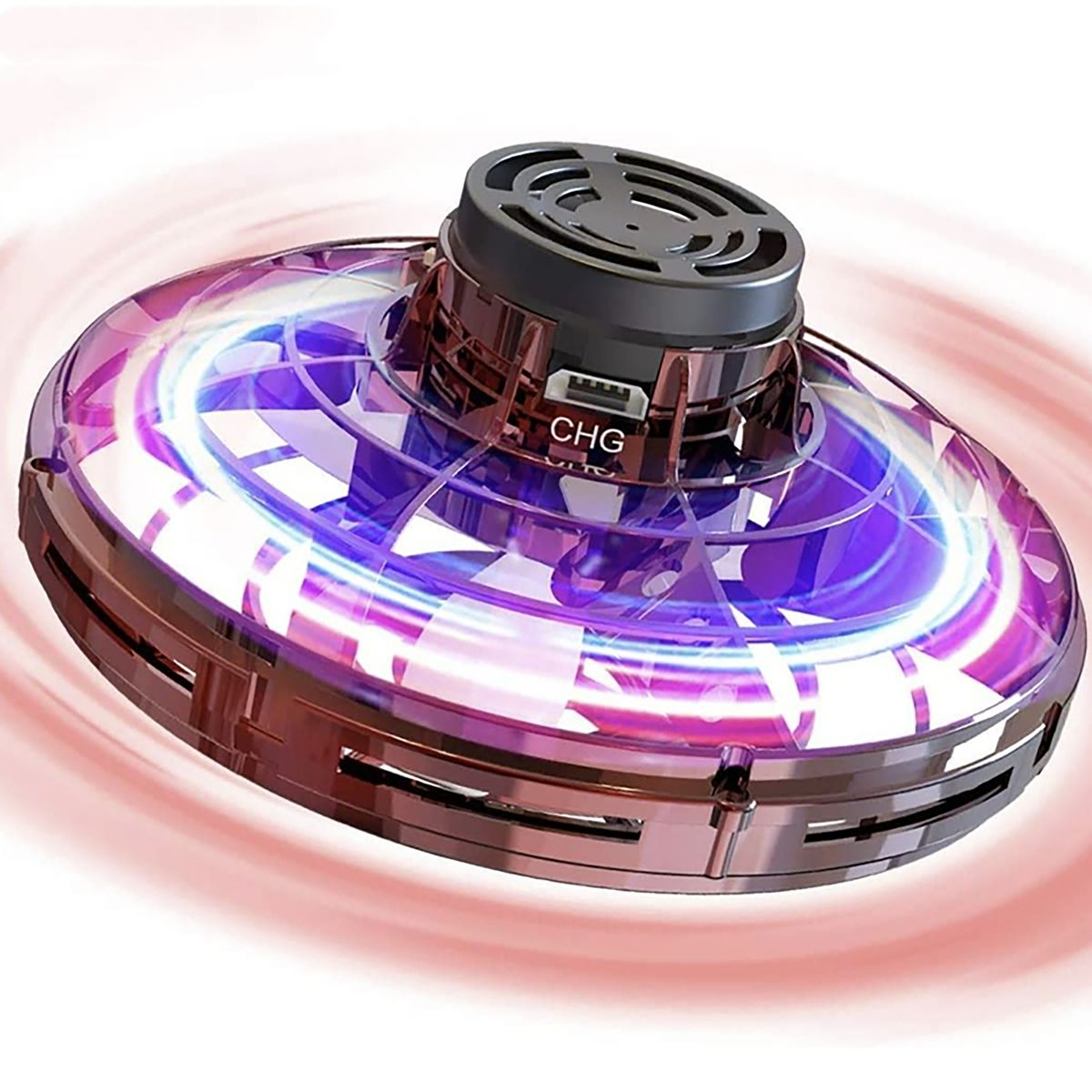 Kids Mini Flying UFO Toy Black