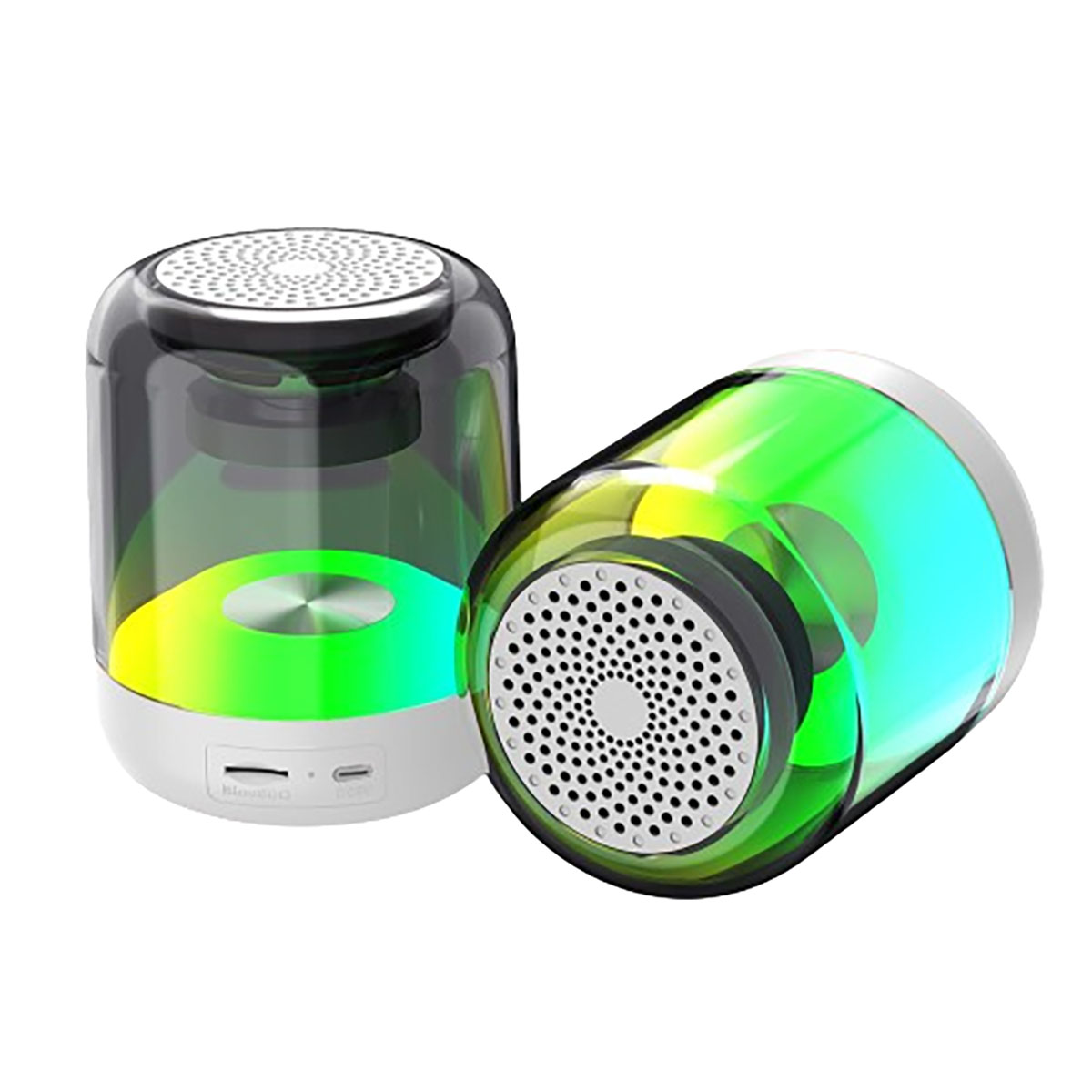 SyncWave LED Wireless Synchronized Portable Speaker (2-Pack) - White