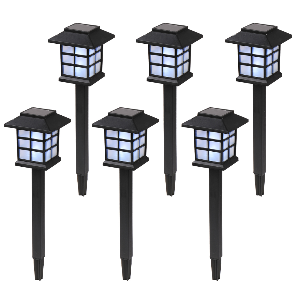 White LED Solar Landscape Lighting 6 or 8Pack  6Pack