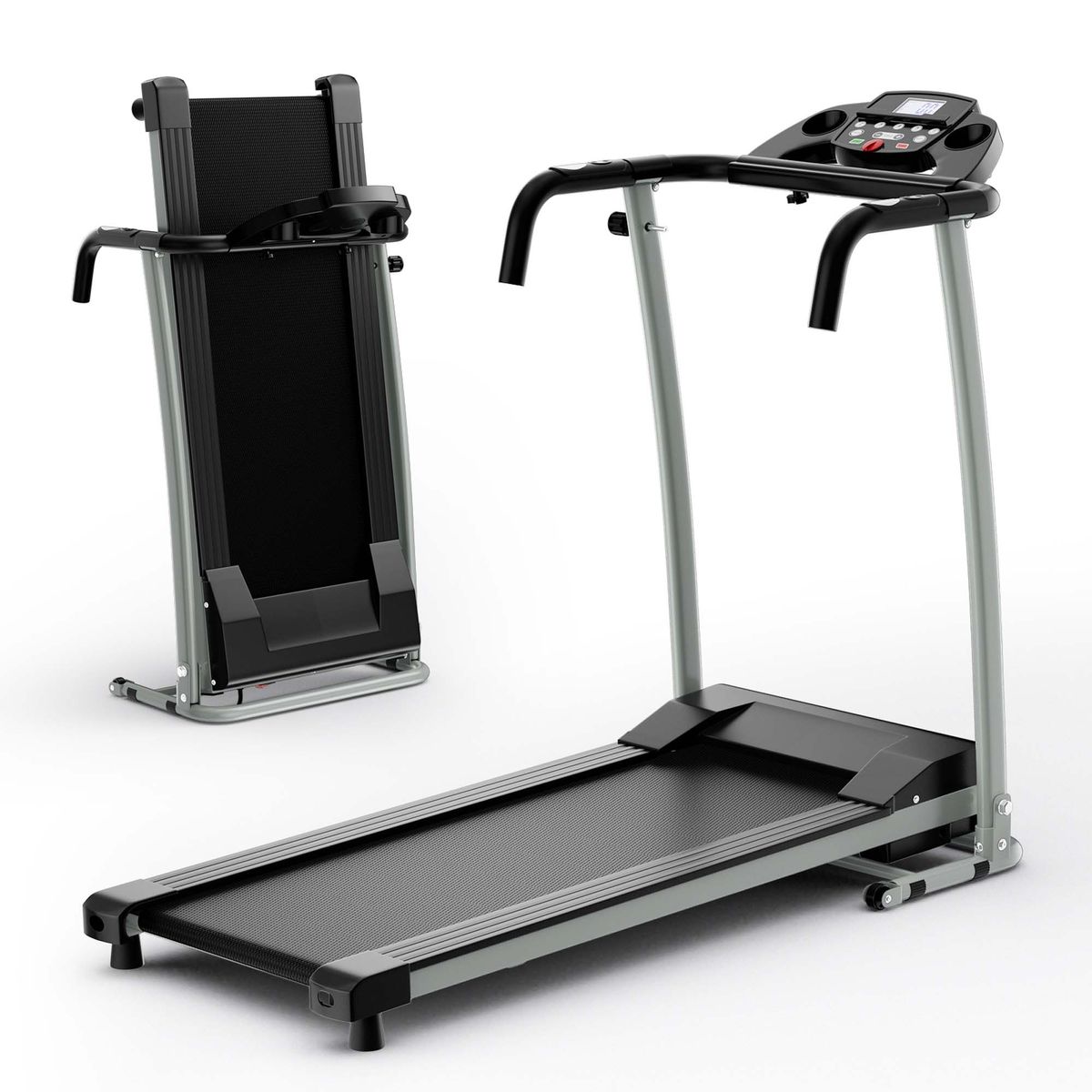 Photos - Treadmill Goplus Compact Electric Folding Running & Fitness  with LCD - Fol