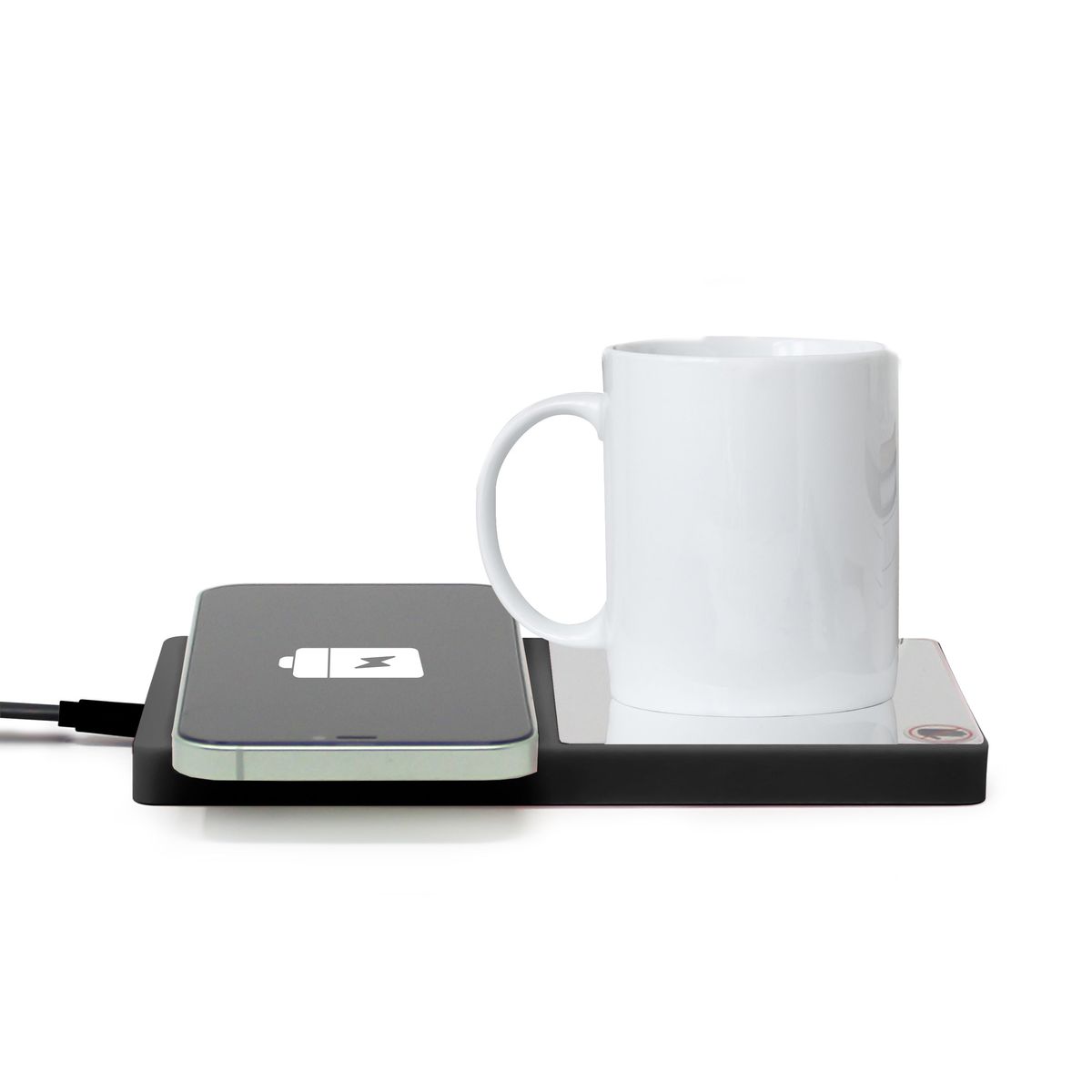 Tech Theory Mug Warmer & Wireless Phone Charger by Aduro® - Black